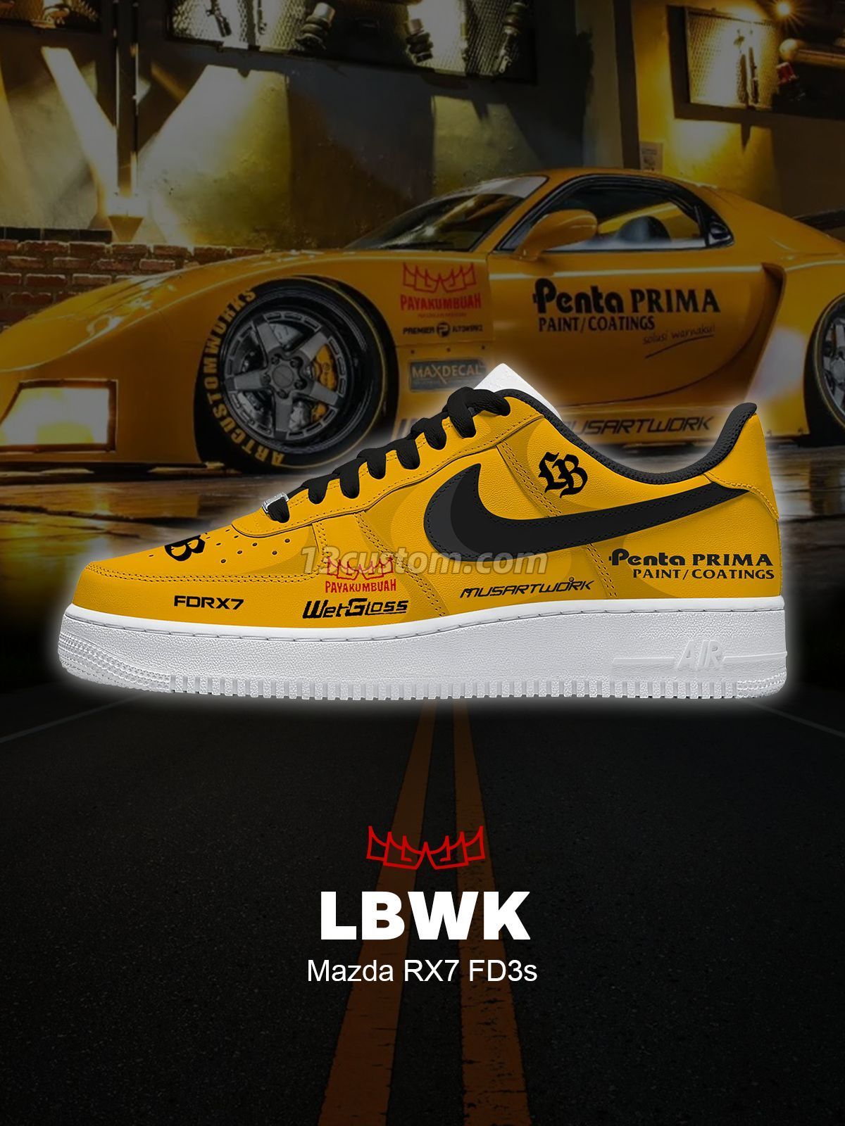 RX7 FD3s Custom Sneakers