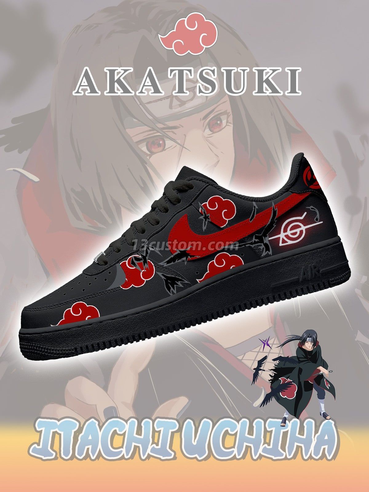 Itachi Uchiha V.7 Custom Sneakers