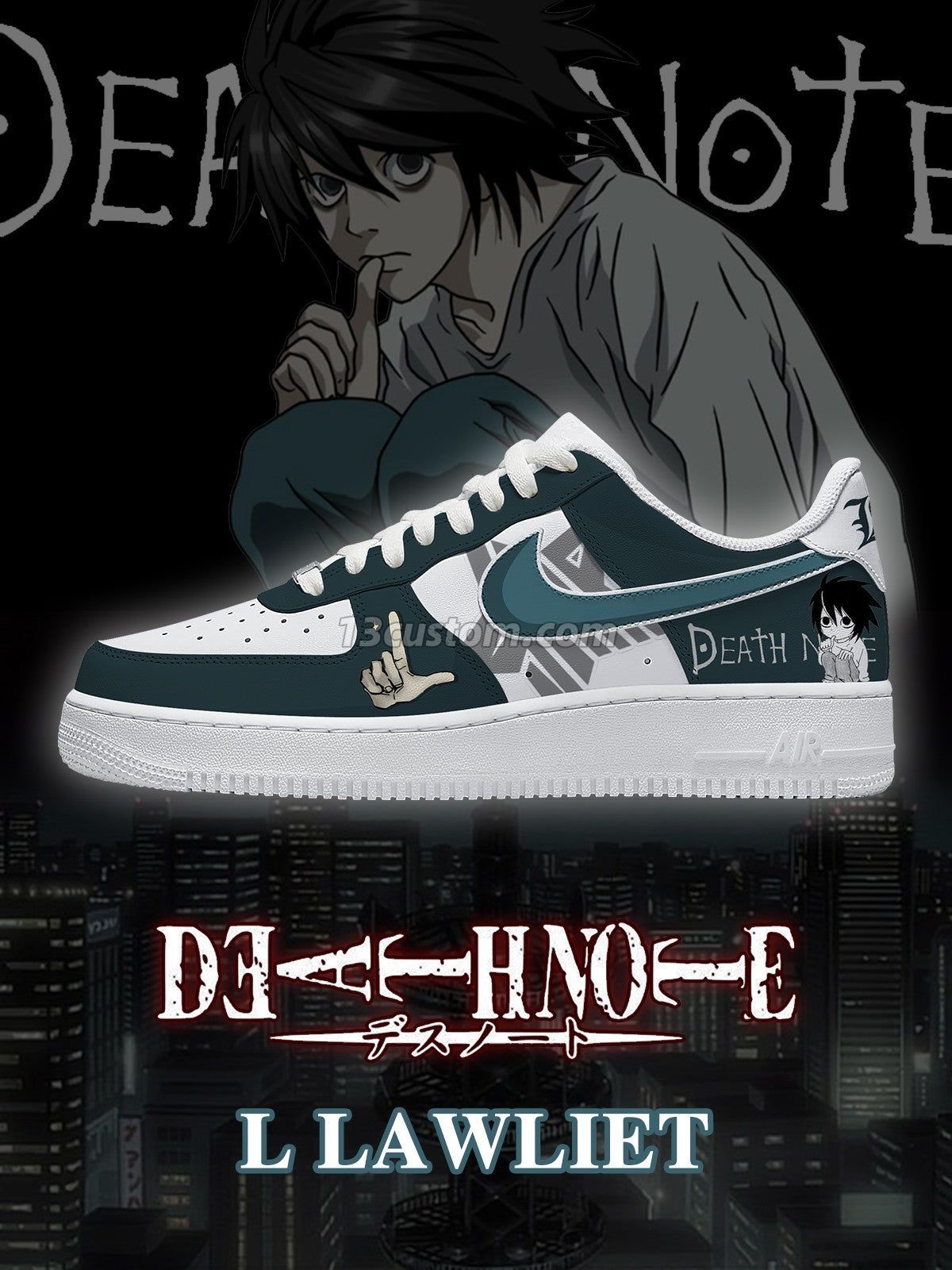L Lawliet V.1 Custom Sneakers