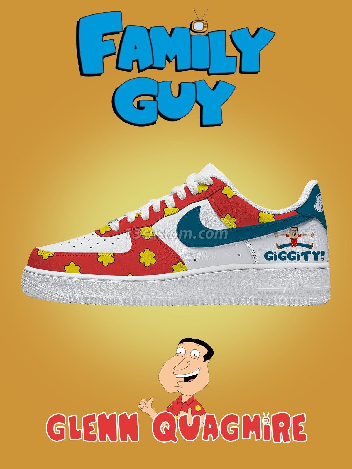 Glenn Quagmire V.1 Custom Sneakers