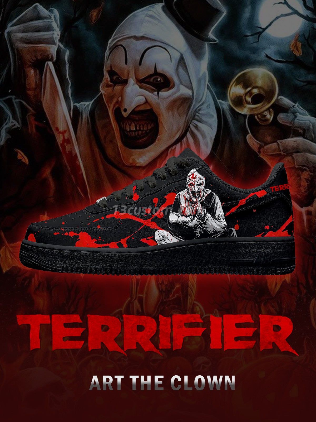 Art the Clown V.2 Custom Sneakers