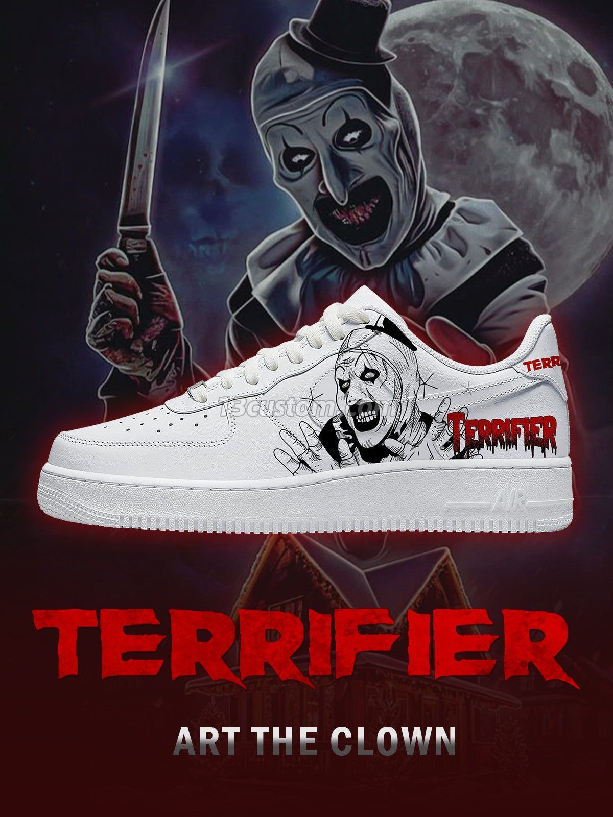 Art the Clown V.3 Custom Sneakers