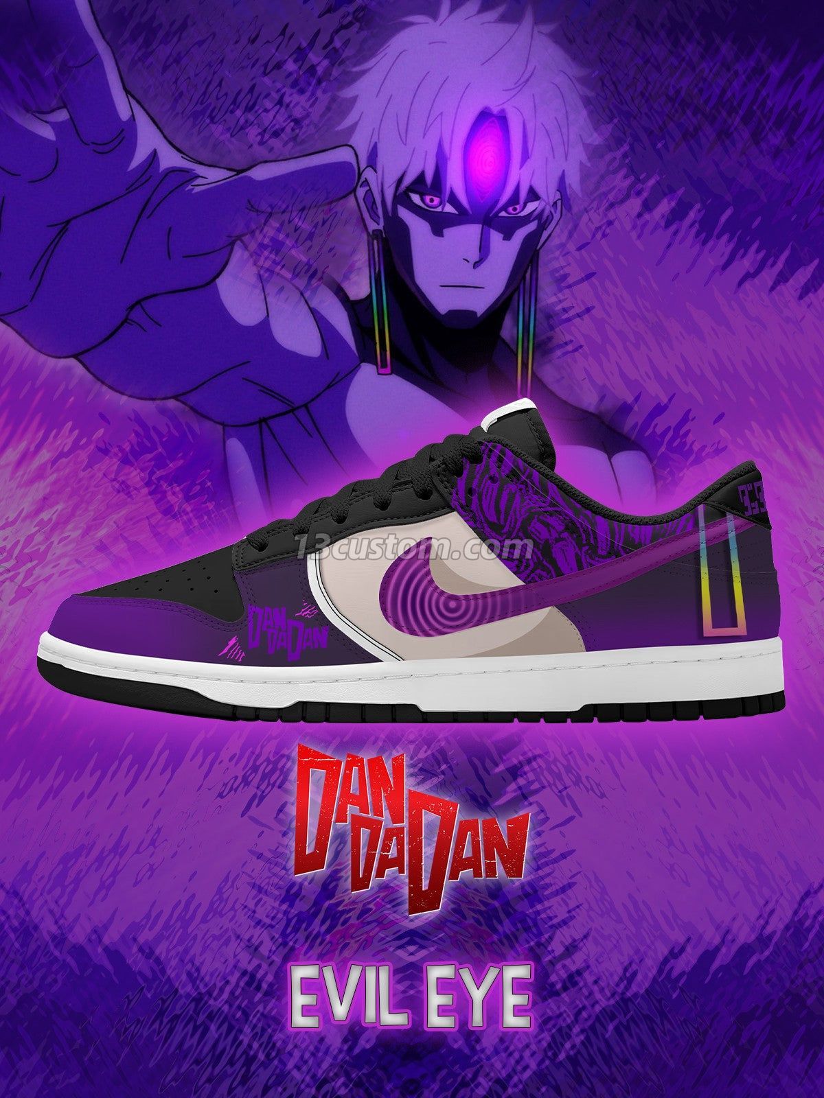Evil Eye V.1 Custom Court-Low Sneakers