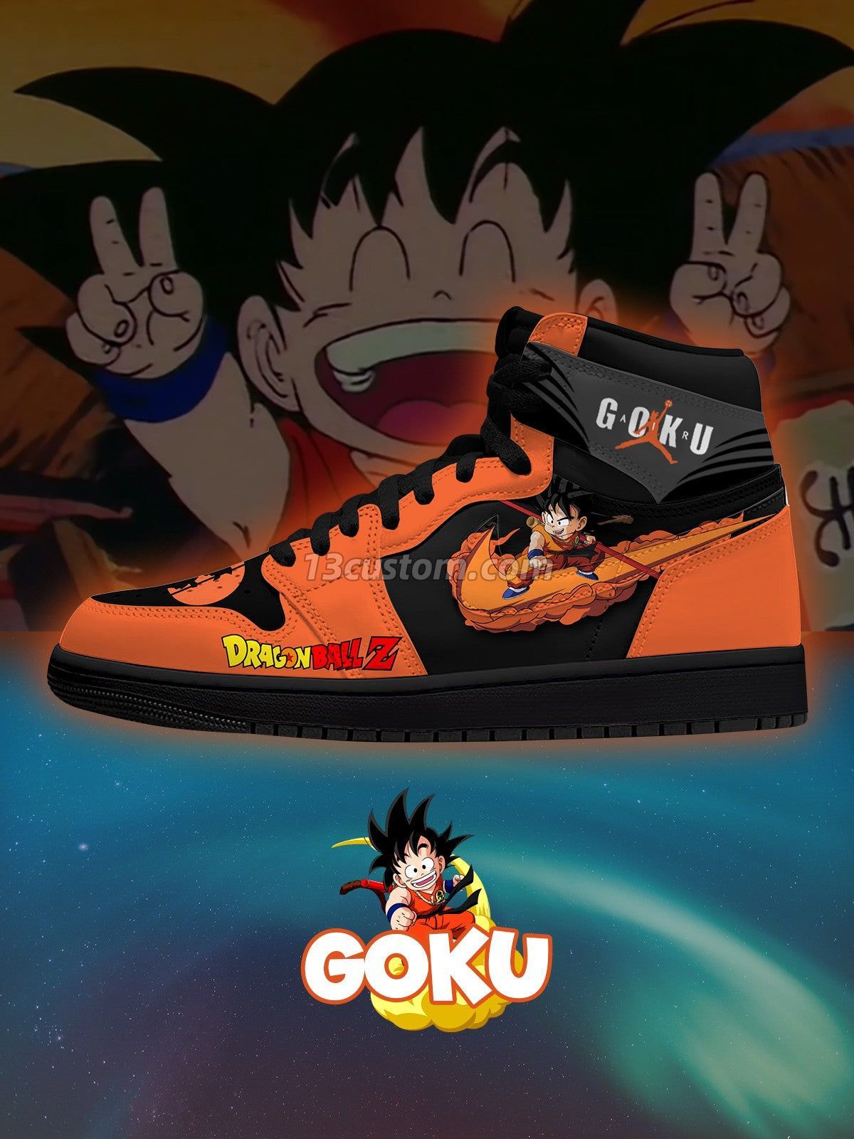 Son Goku V.5 Custom High-Top Sneakers