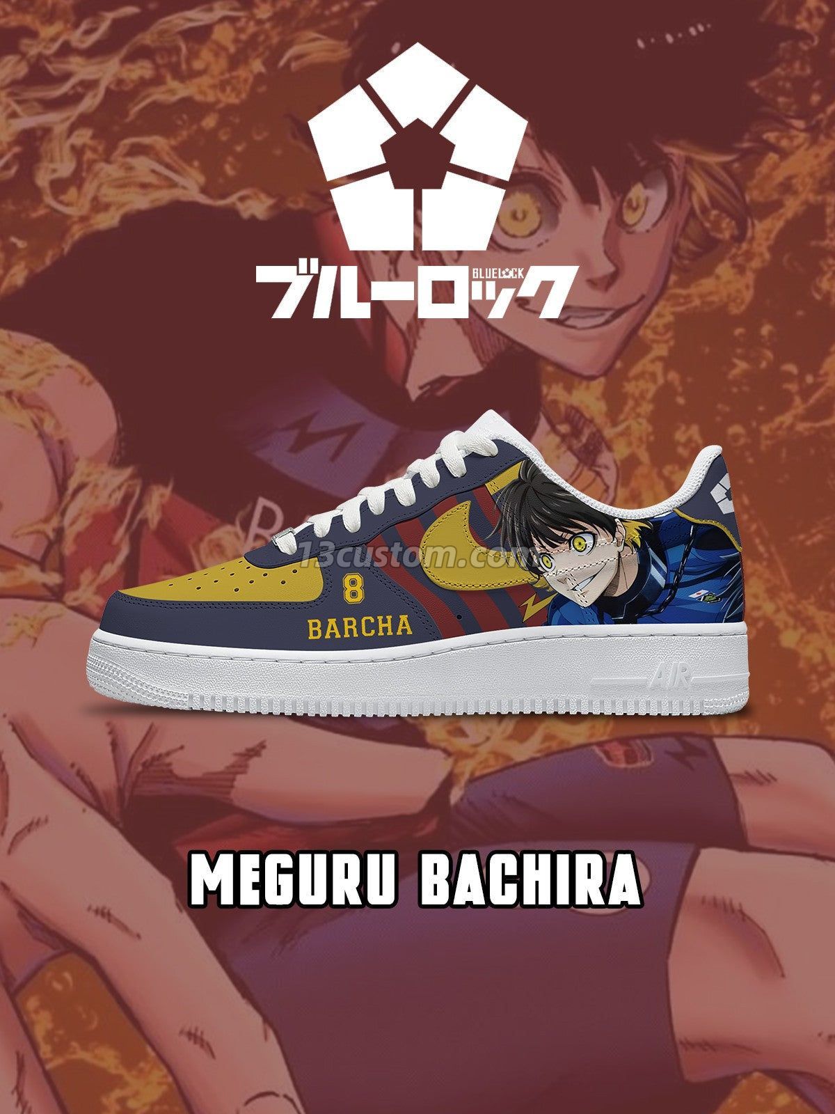 Meguru Bachira V.5 Custom Sneakers