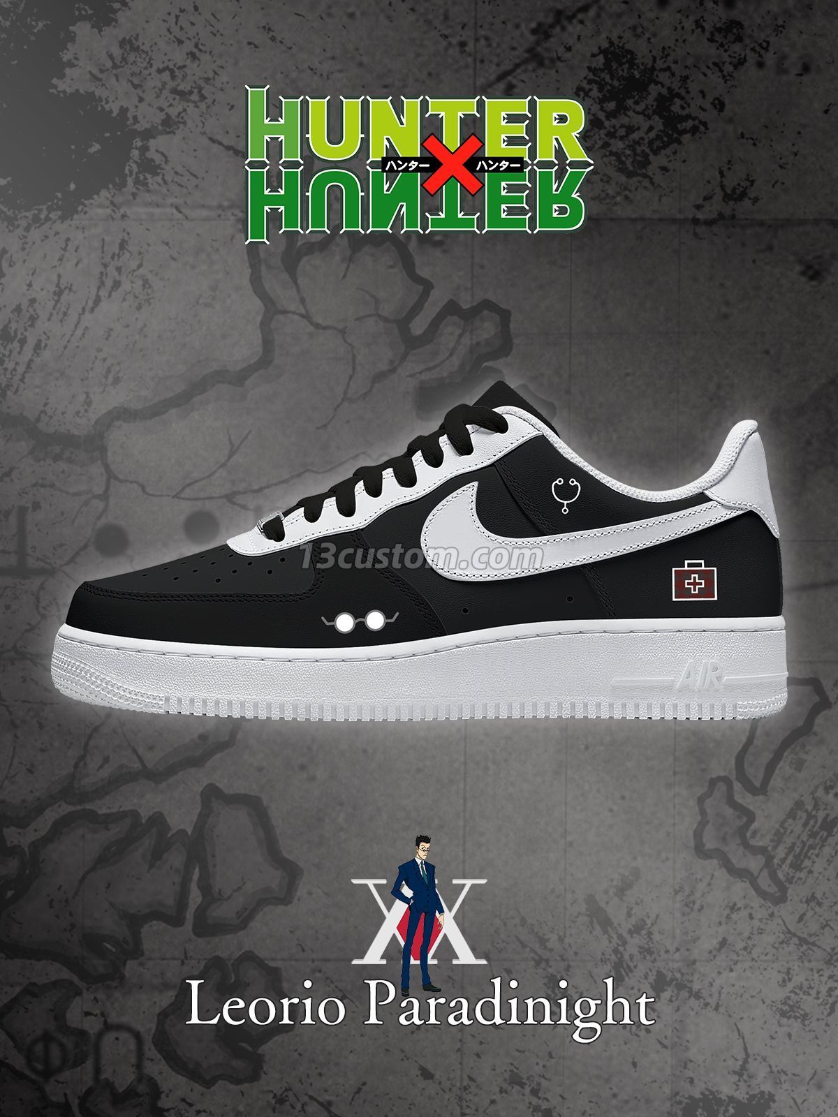 Leorio Paradinight Custom Sneakers
