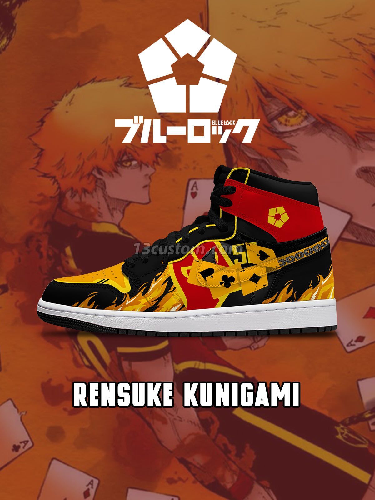 Rensuke Kunigami V.6 Custom High-Top Sneakers