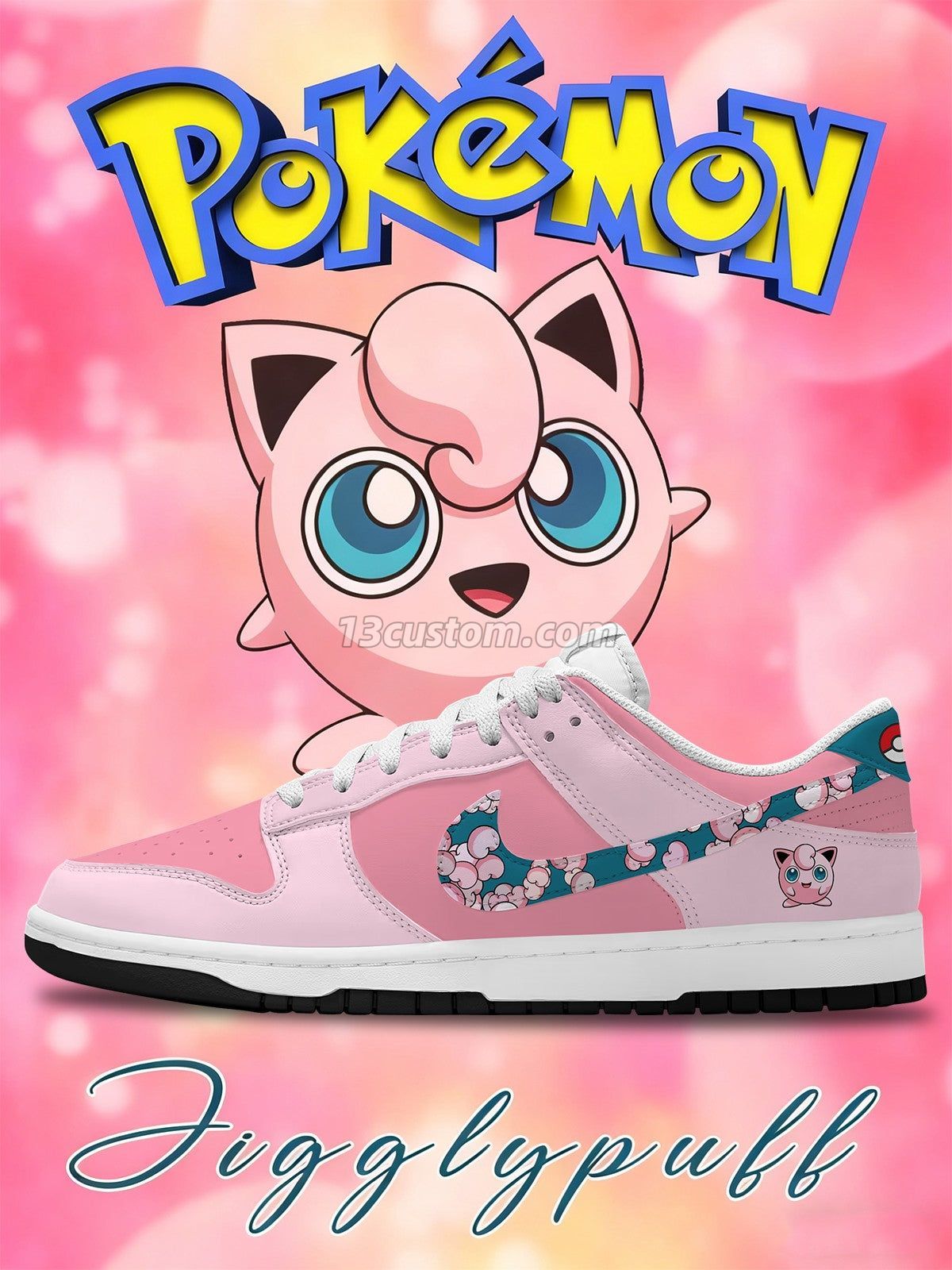 Jigglypuff V.1 Custom Court-Low Sneakers