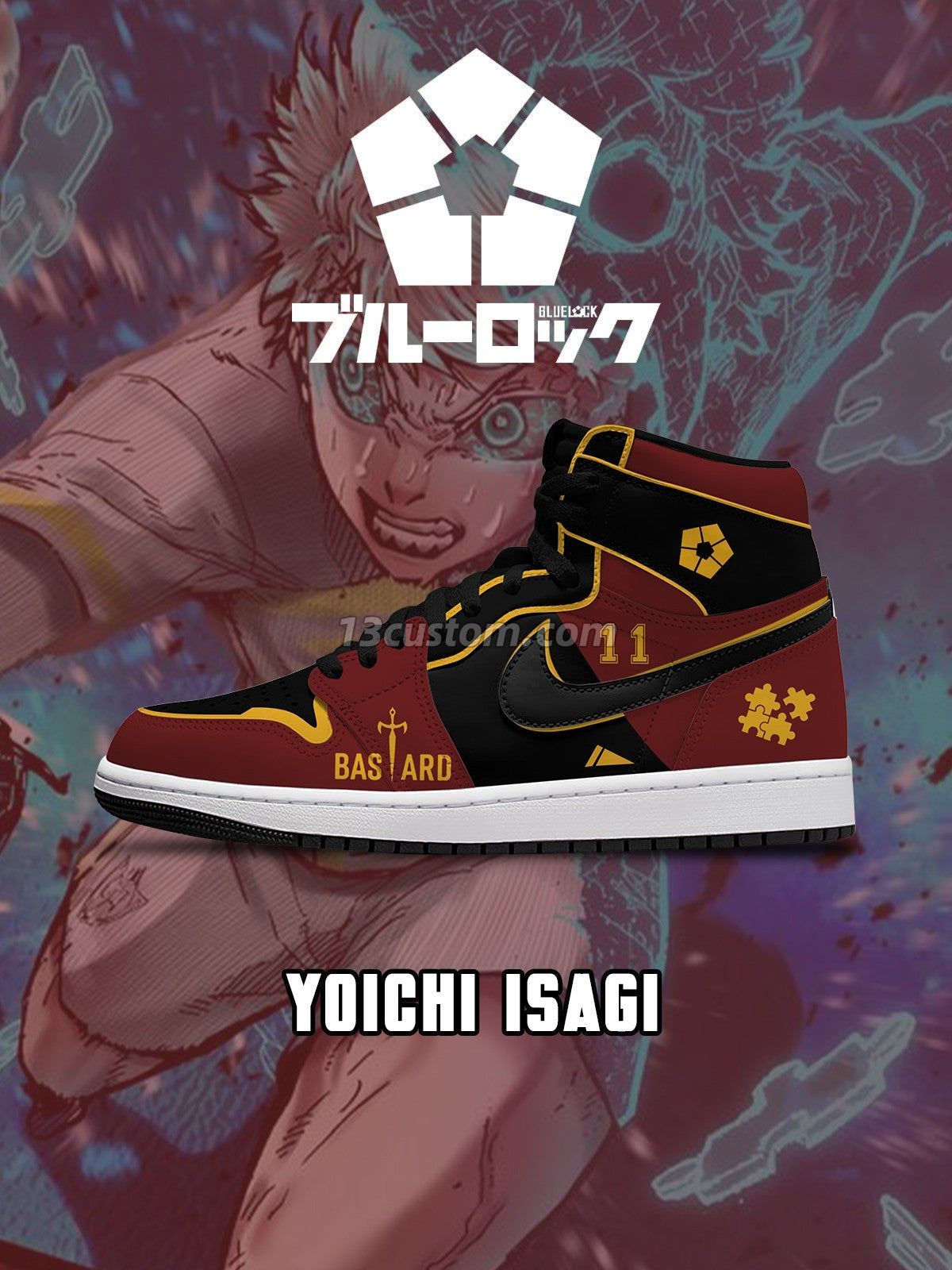 Yoichi Isagi V.2 Custom High-Top Sneakers