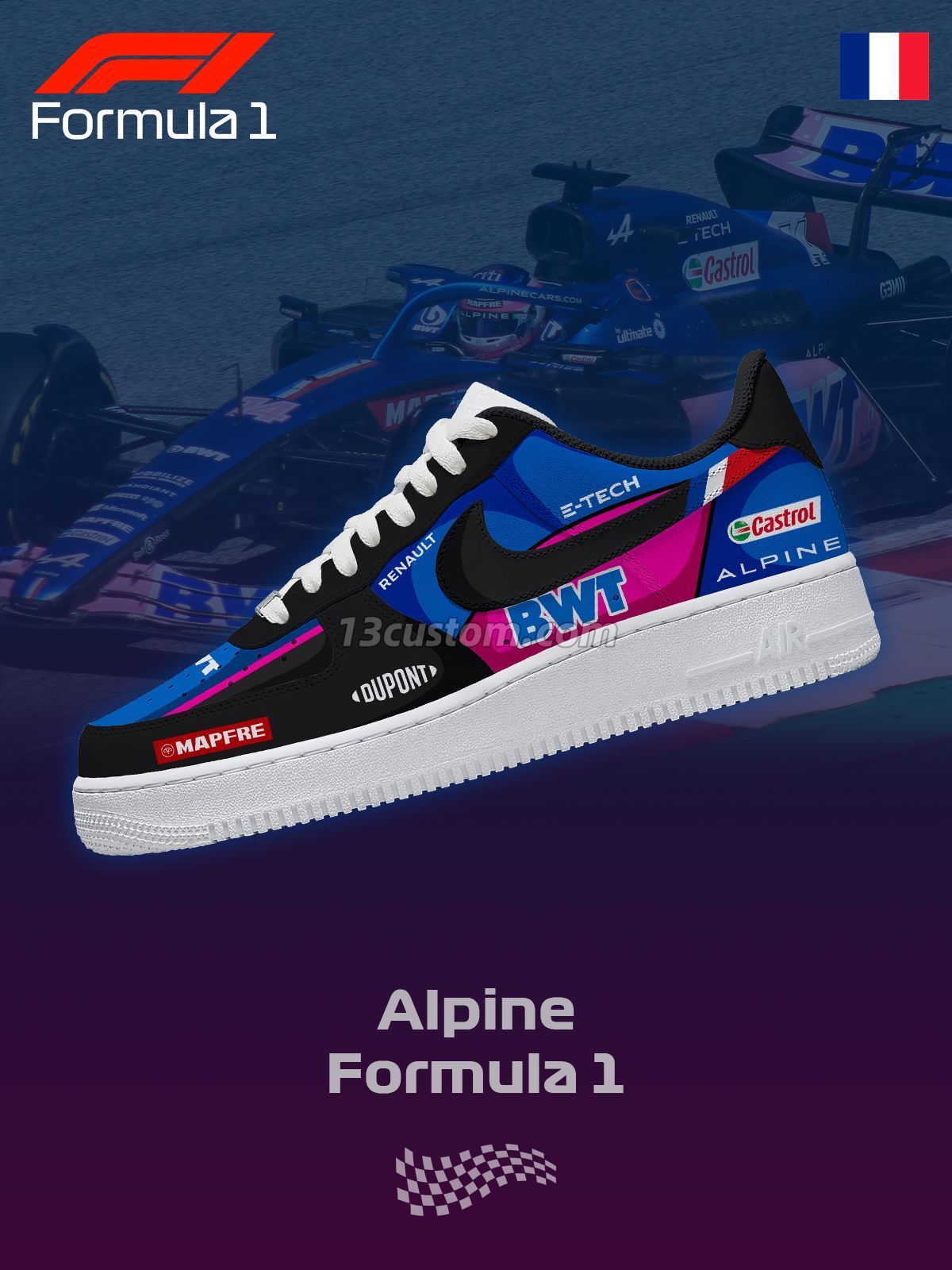 BWT F.1 Custom Sneakers