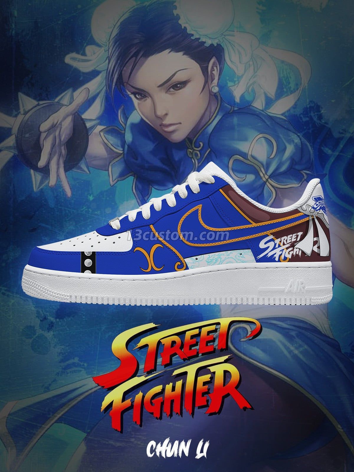 Chun-Li V.1 Custom Sneakers