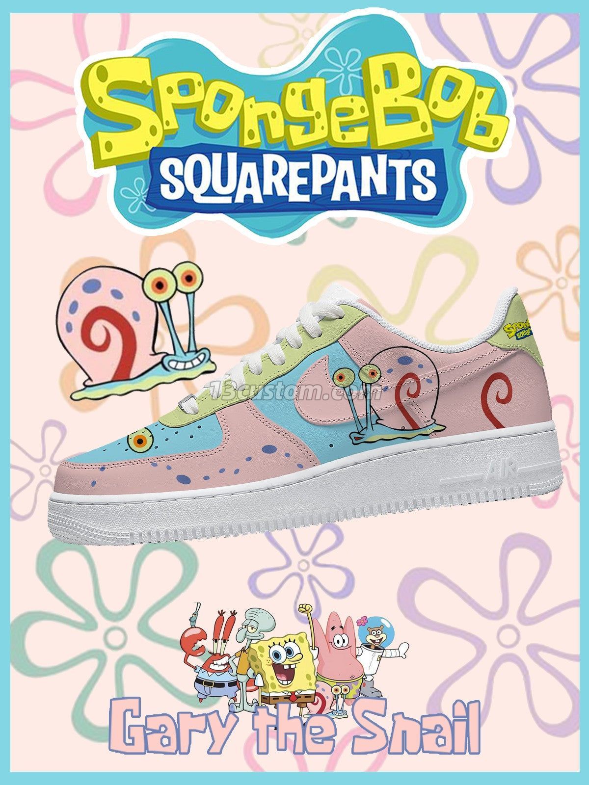 Gary the Snail V.1 Custom Sneakers