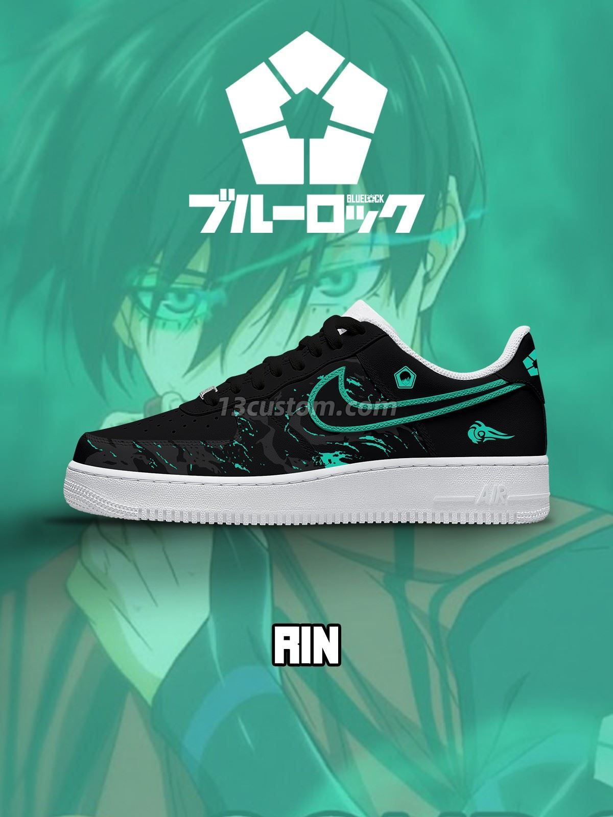 Rin Itoshi No.1 Custom Sneakers