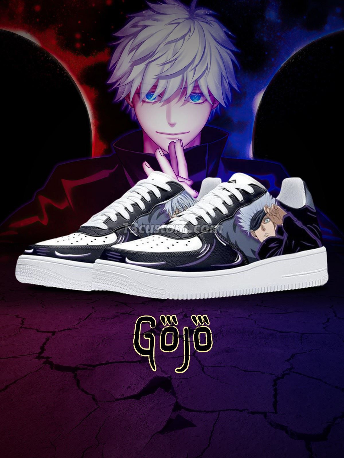 Satoru Gojo No.4 Custom Sneakers