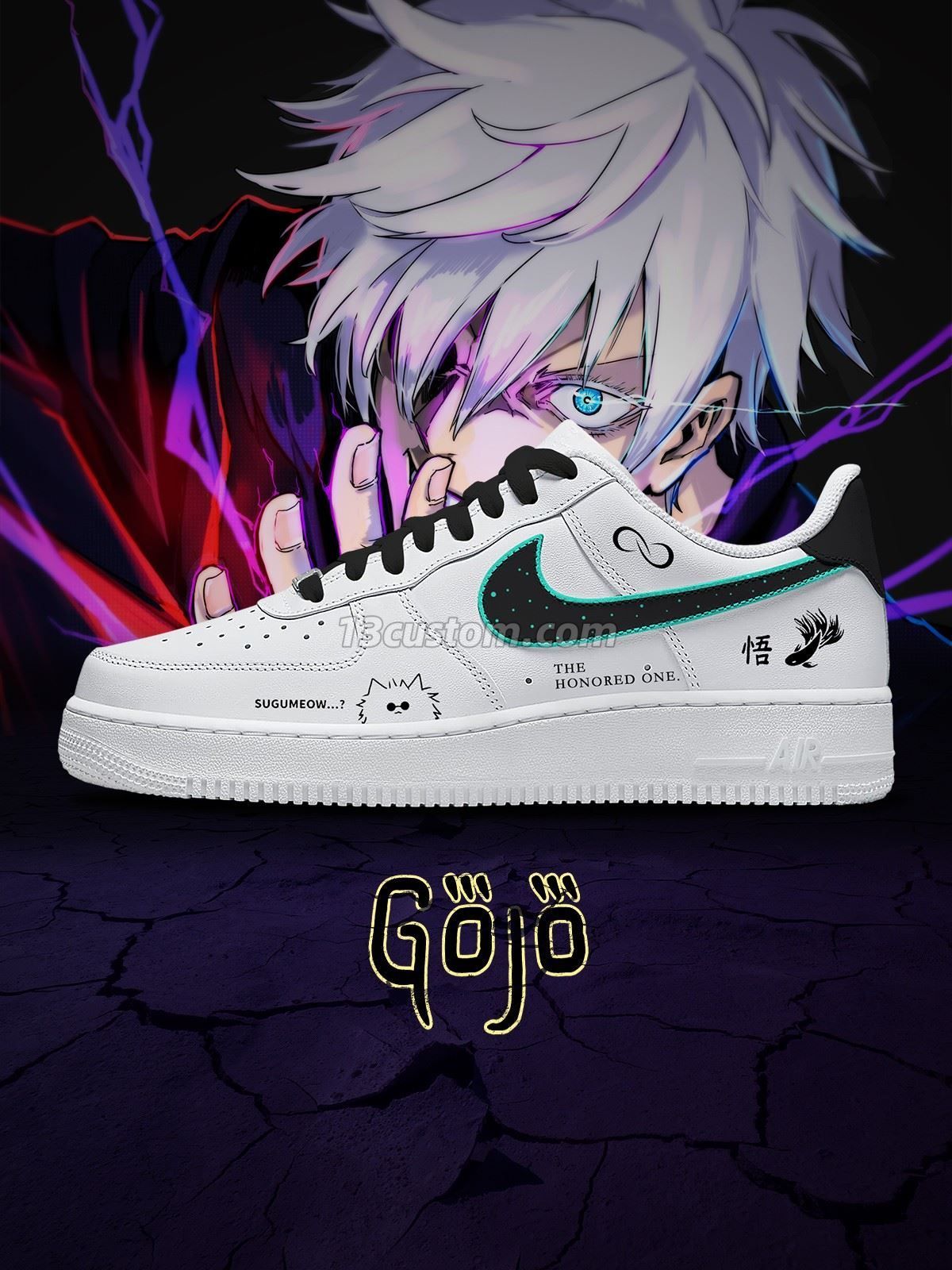 Satoru Gojo No.1 Custom Sneakers