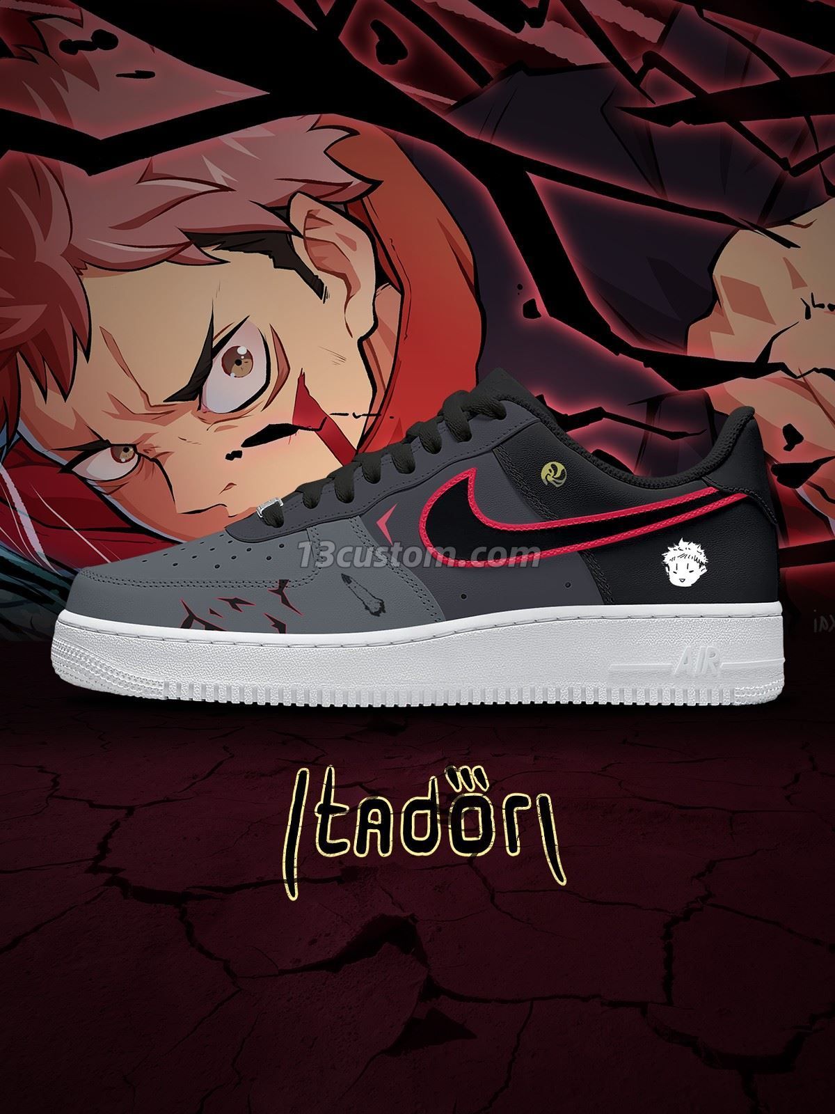 Yuji Itadori No.1 Custom Sneakers