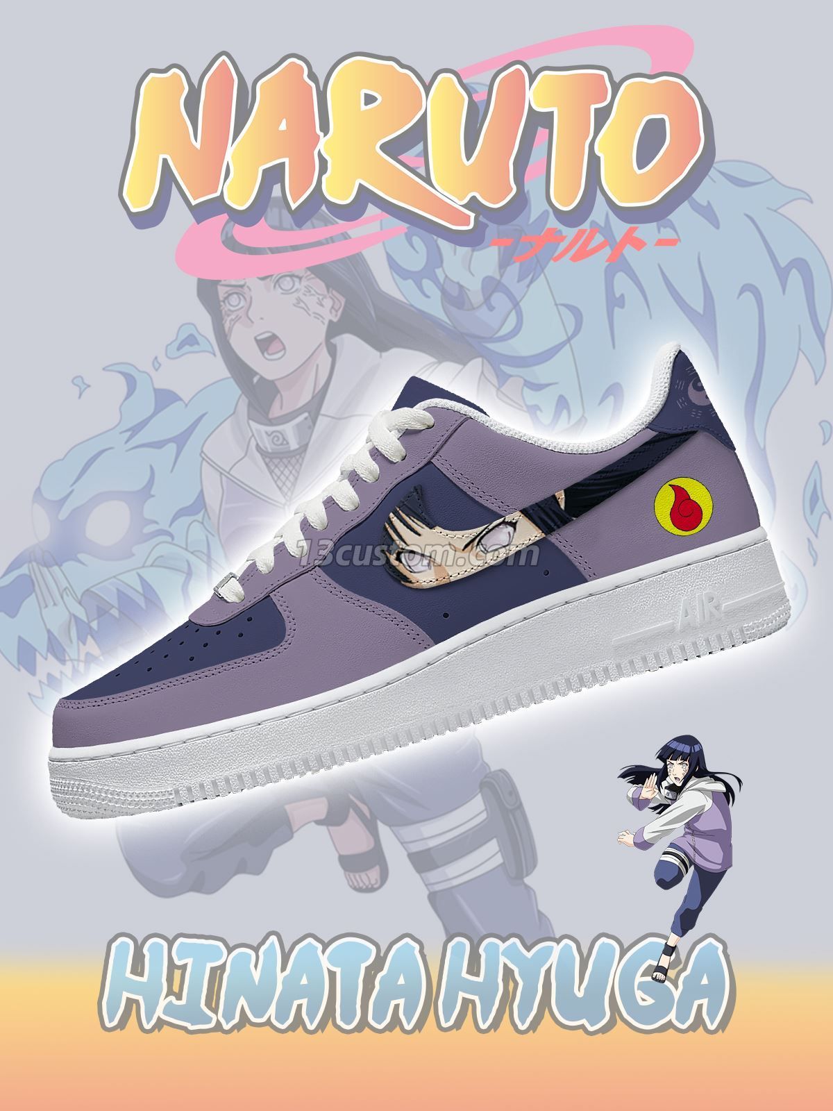 Hinata Hyuga Custom Sneakers