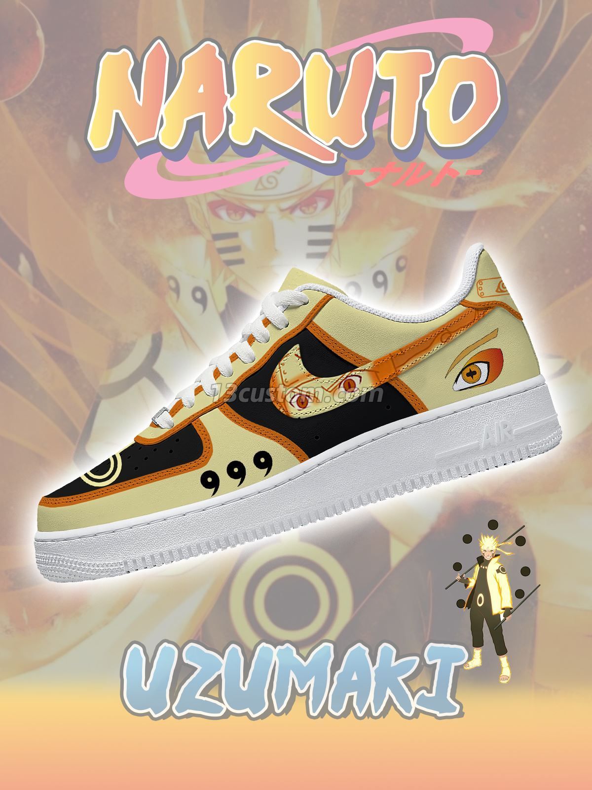 Uzumaki Naruto No.2 Custom Sneakers