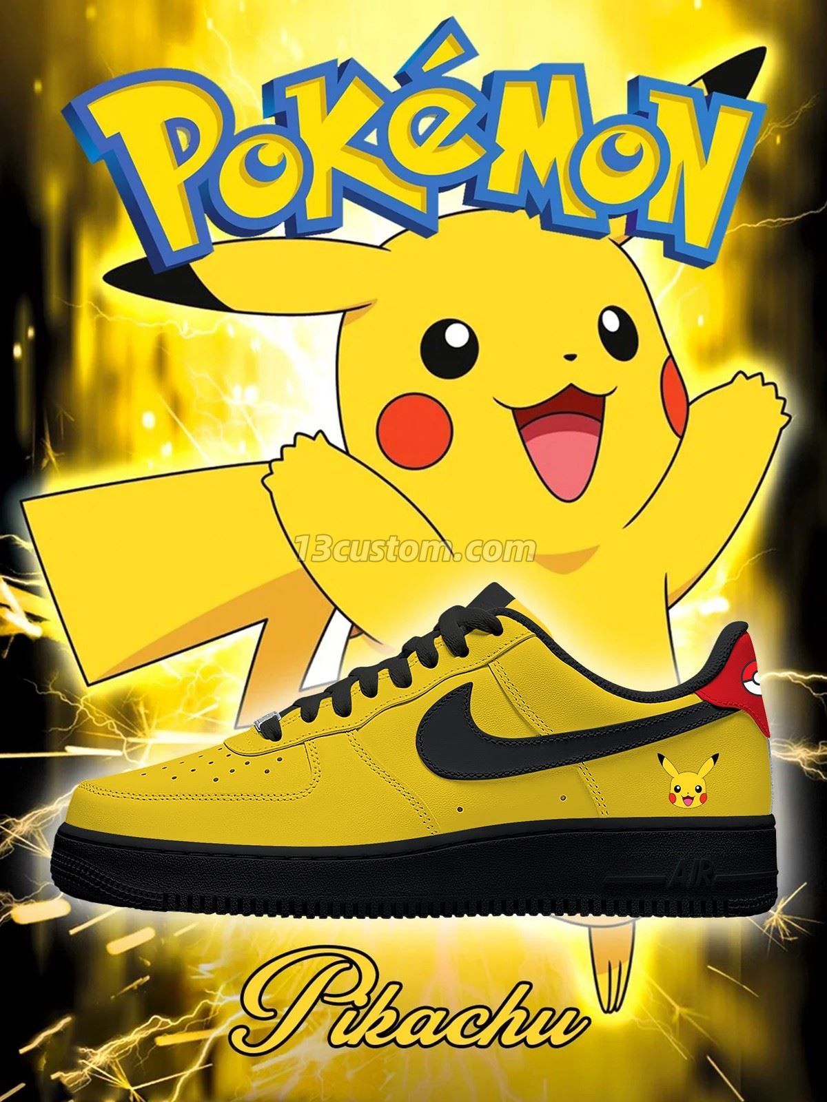 Pikachu Custom Sneakers
