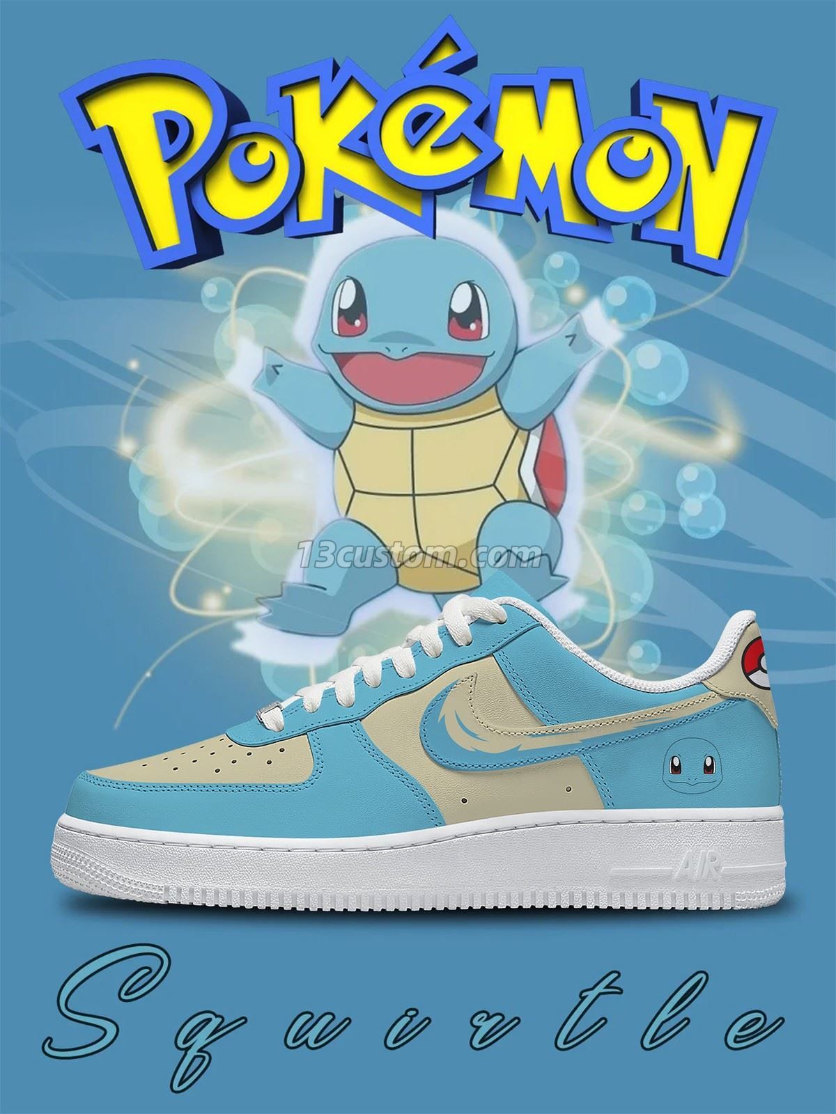 No.0007 Squirtle Custom Sneakers