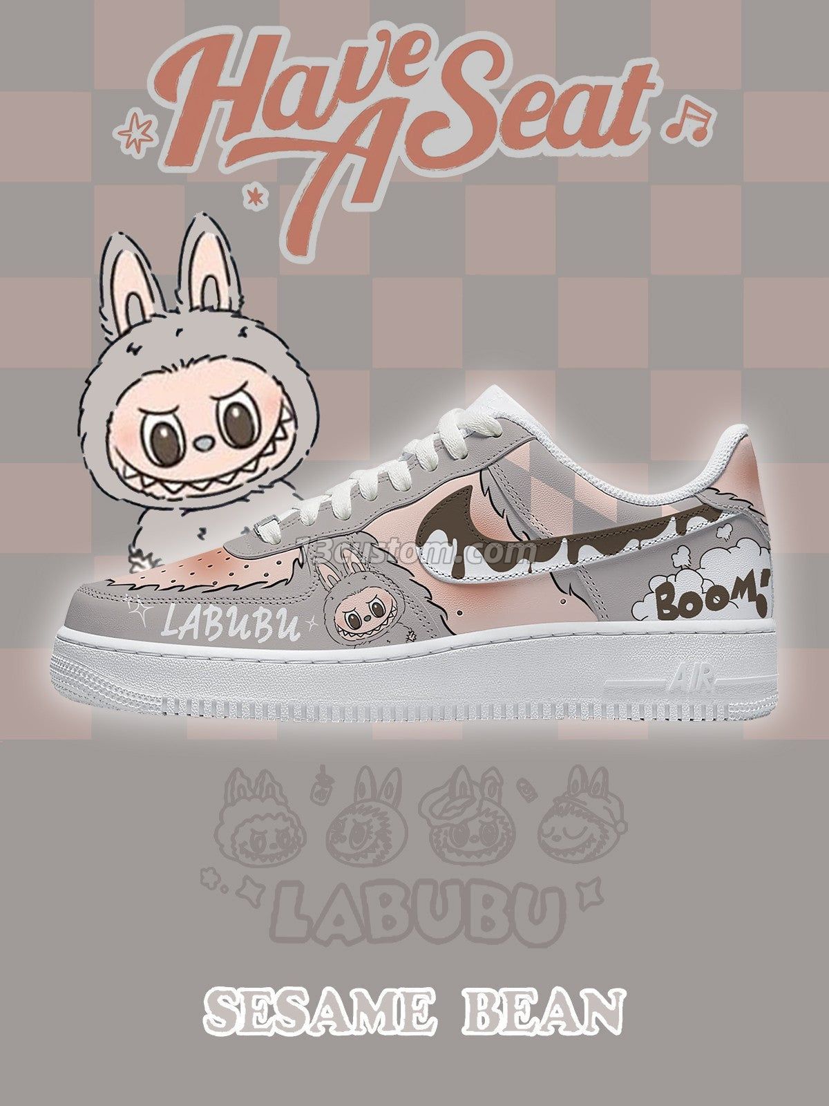 Sesame Bean V.3 Custom Sneakers