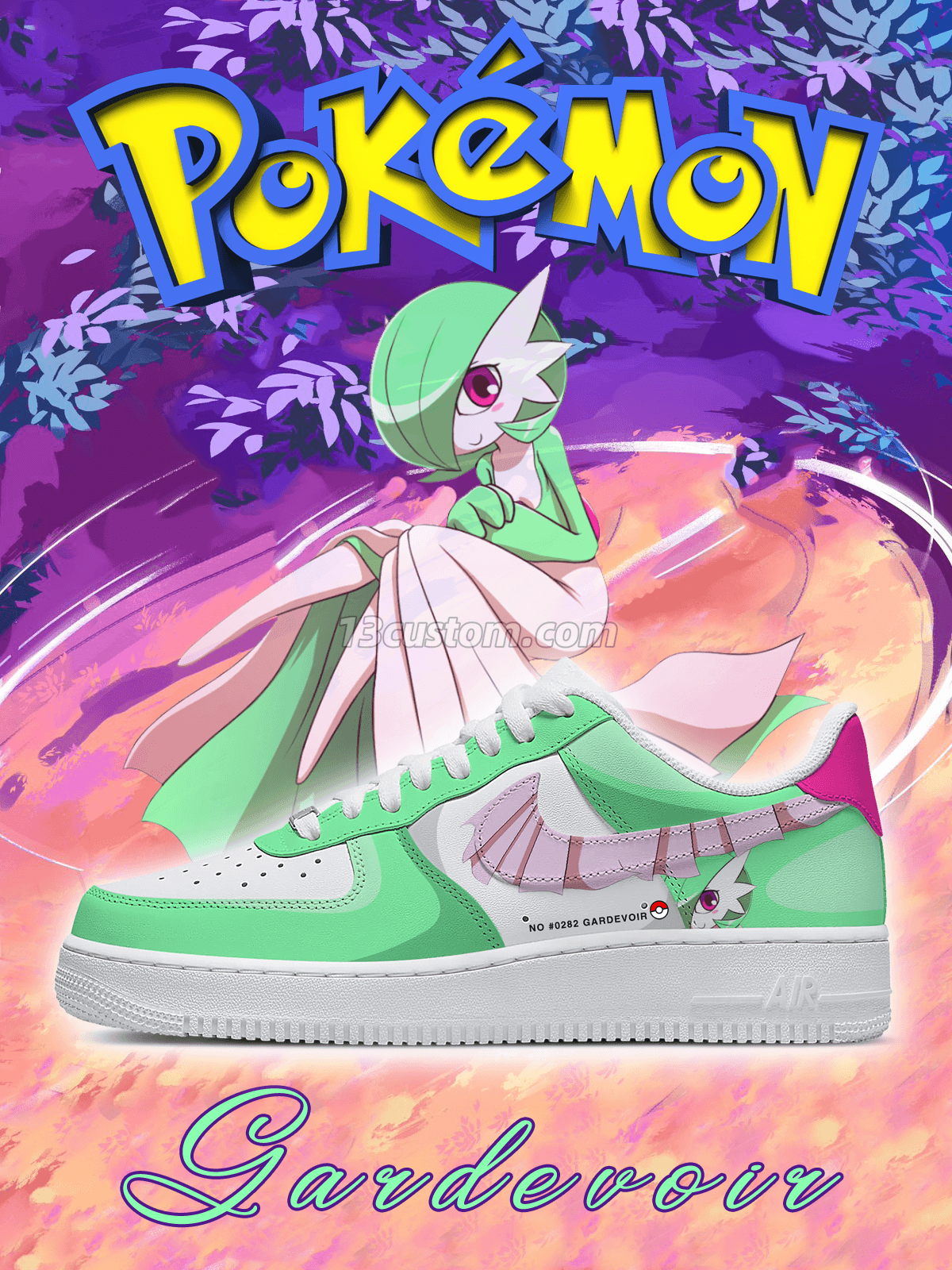 No.0282 Gardevoir Custom Sneakers