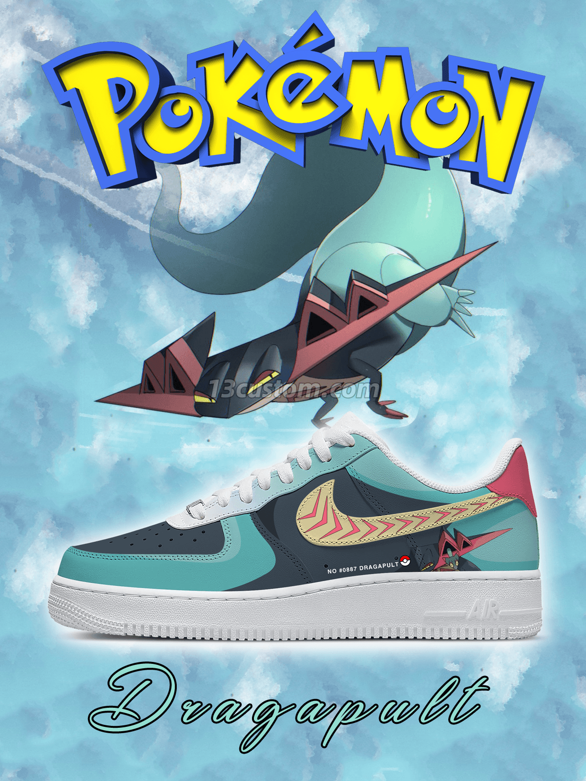 No.0887 Dragapult Custom Sneakers