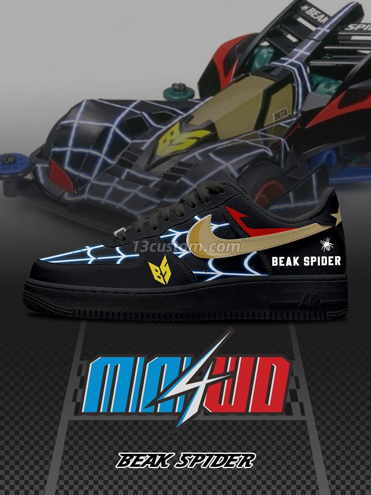 Beak Spider V.1 Custom Sneakers