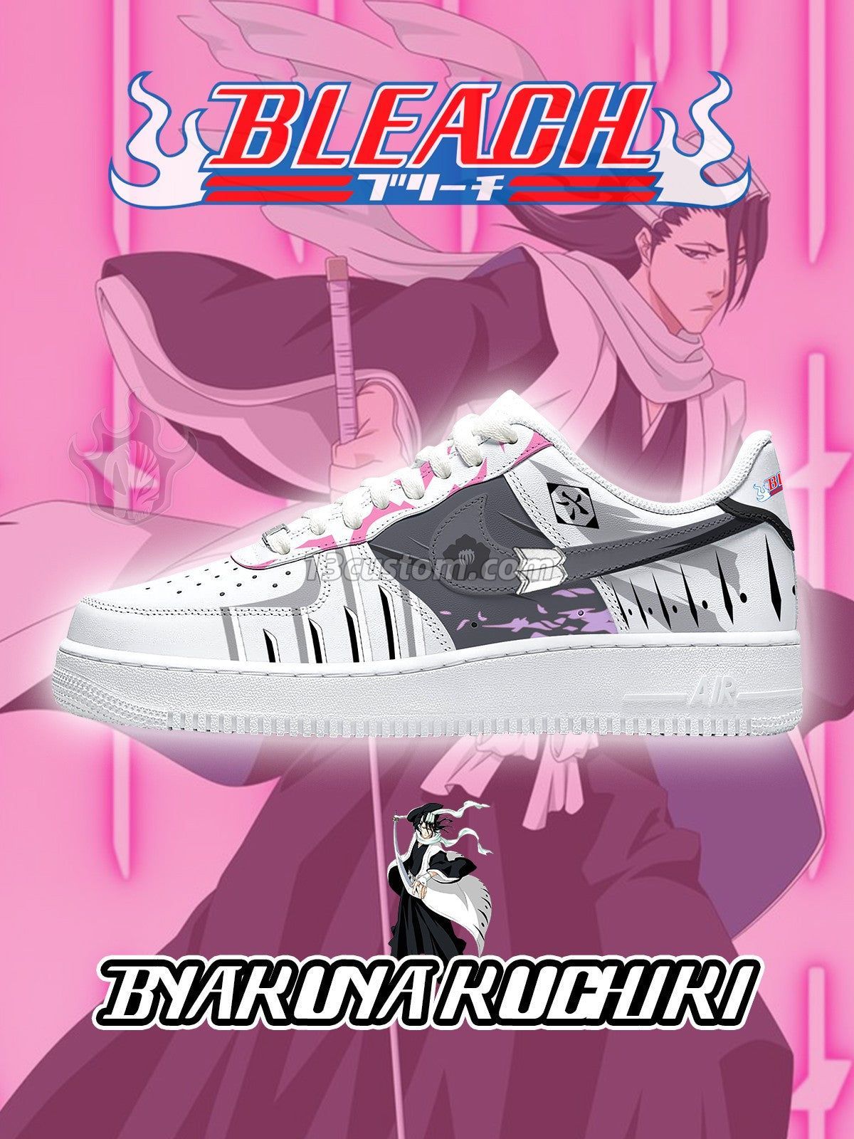 Byakuya Kuchiki V.1 Custom Sneakers