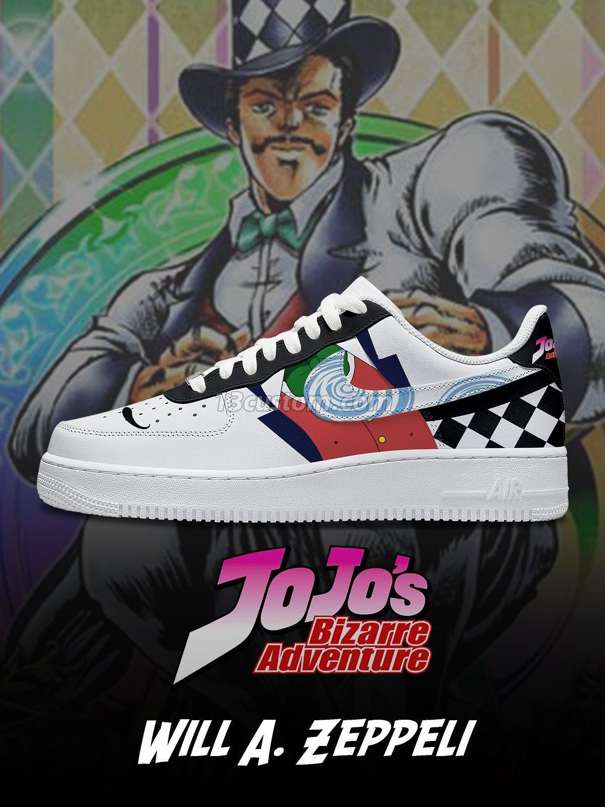 Will A. Zeppeli V.2 Custom Sneakers