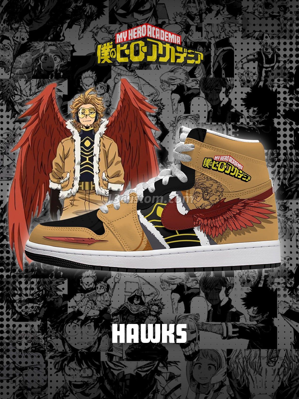 Hawks V.1 Custom High-Top Sneakers