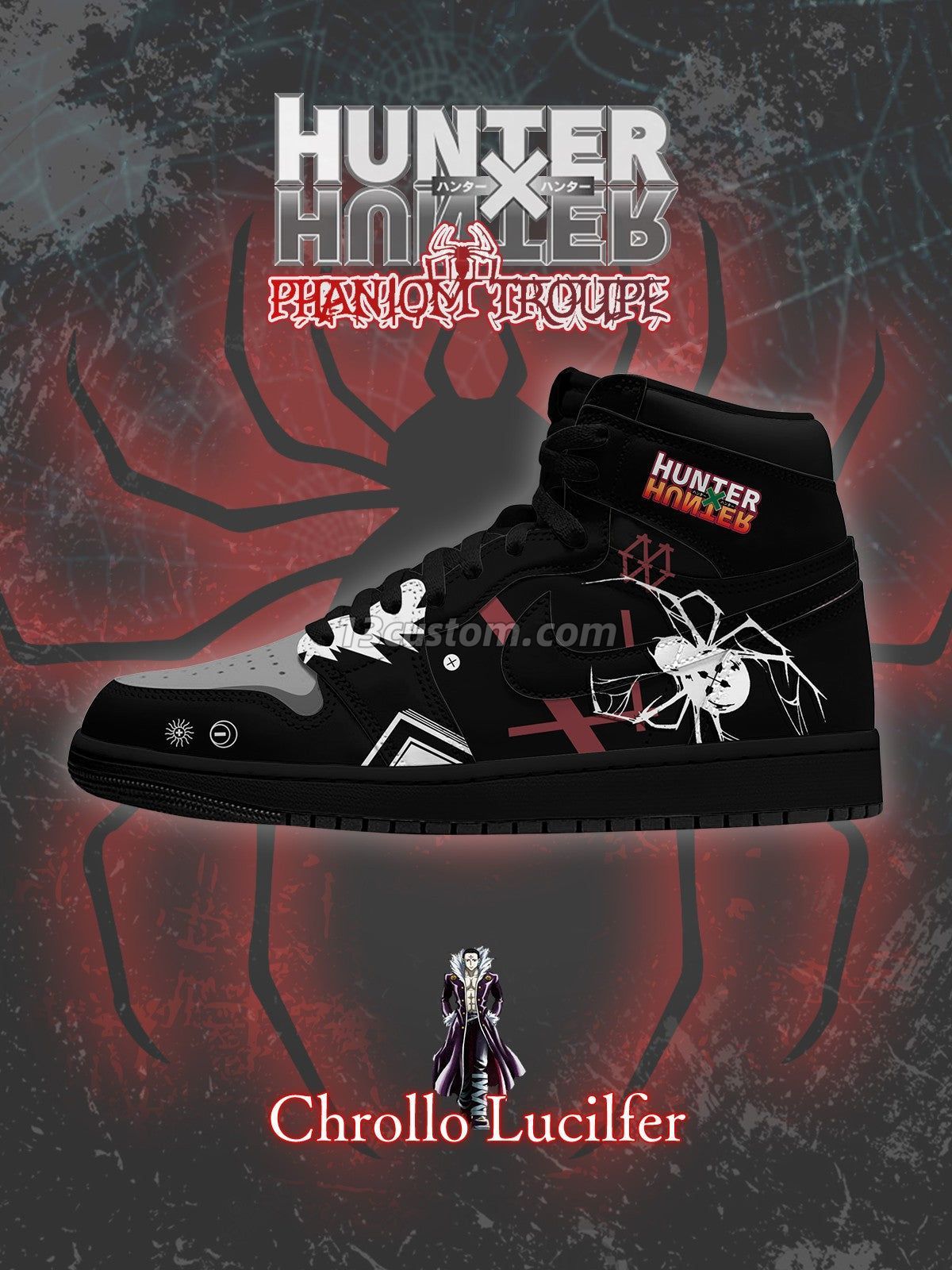 Chrollo Lucilfer V.1 Custom High-Top Sneakers