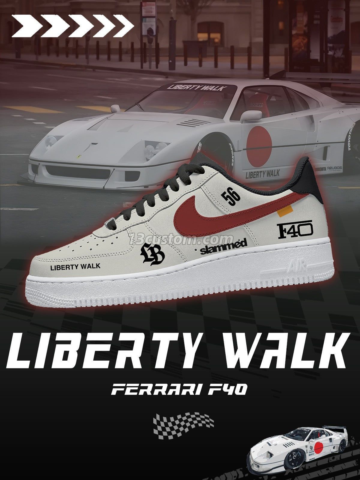 F40 LB Widebody V.1 Custom Sneakers