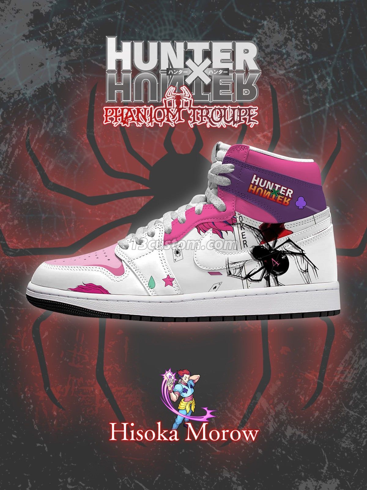 Hisoka Morow V.1 Custom High-Top Sneakers