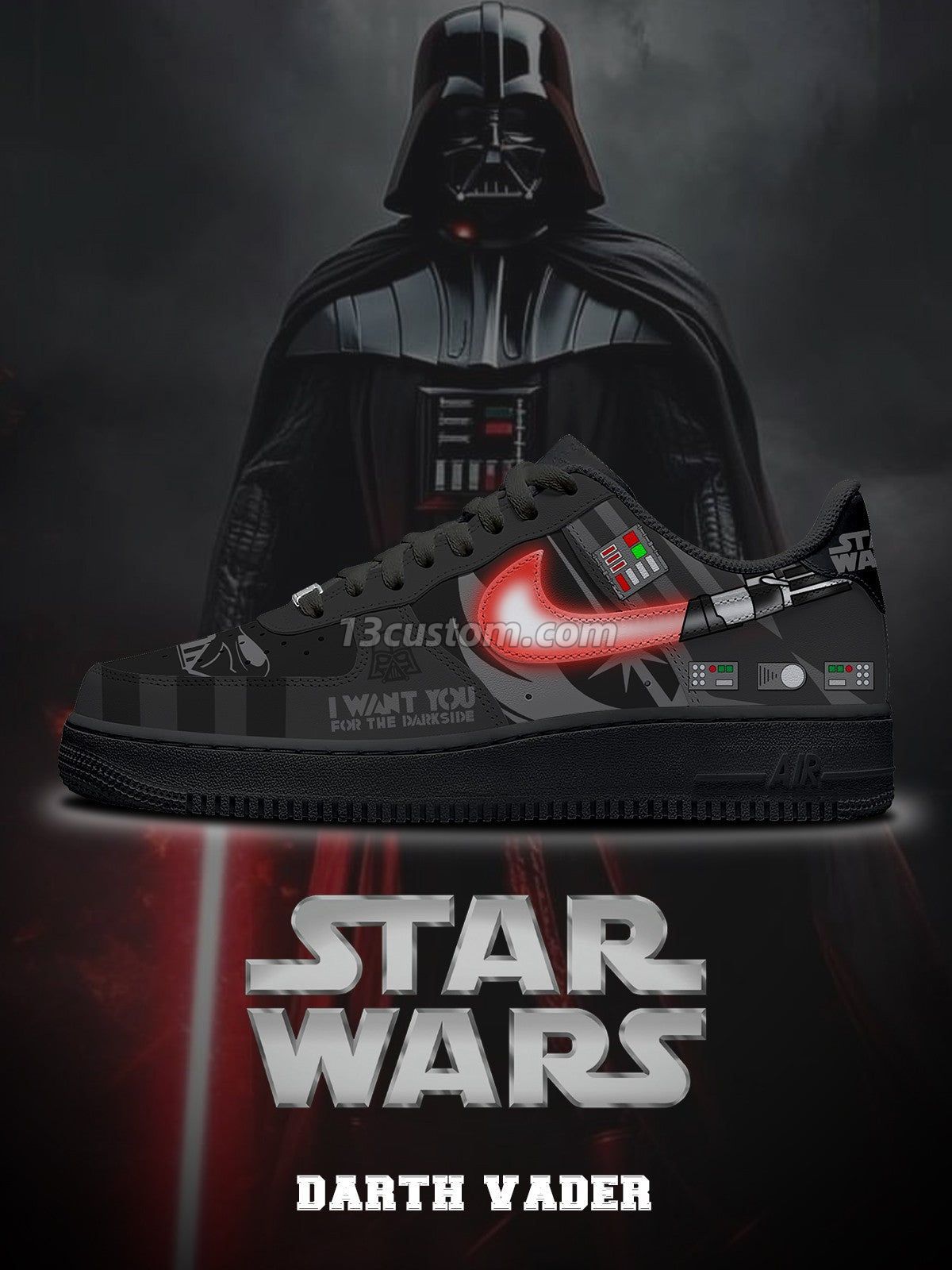 Darth Vader V.1 Custom Sneakers