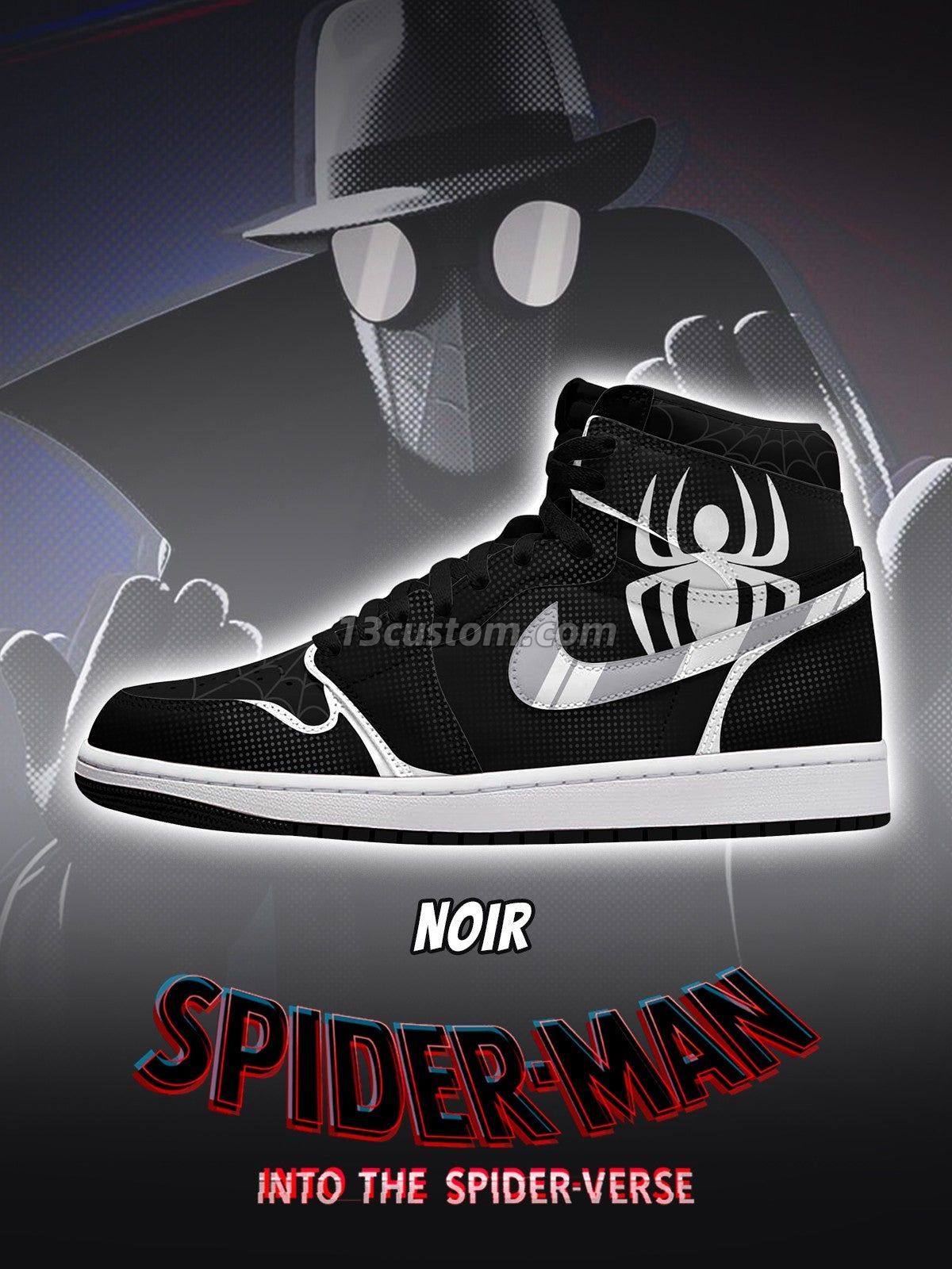Noir V.1 Custom High-Top Sneakers