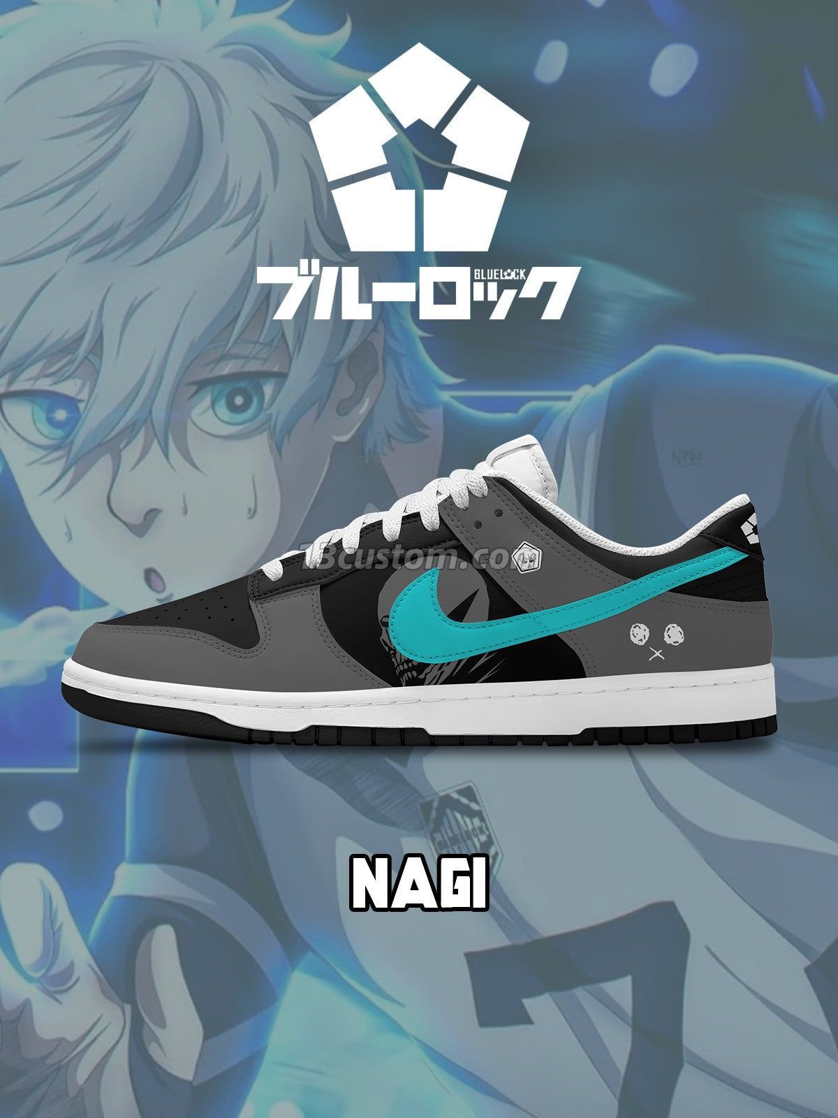 Seishiro Nagi V.1 Custom Court-Low Sneakers