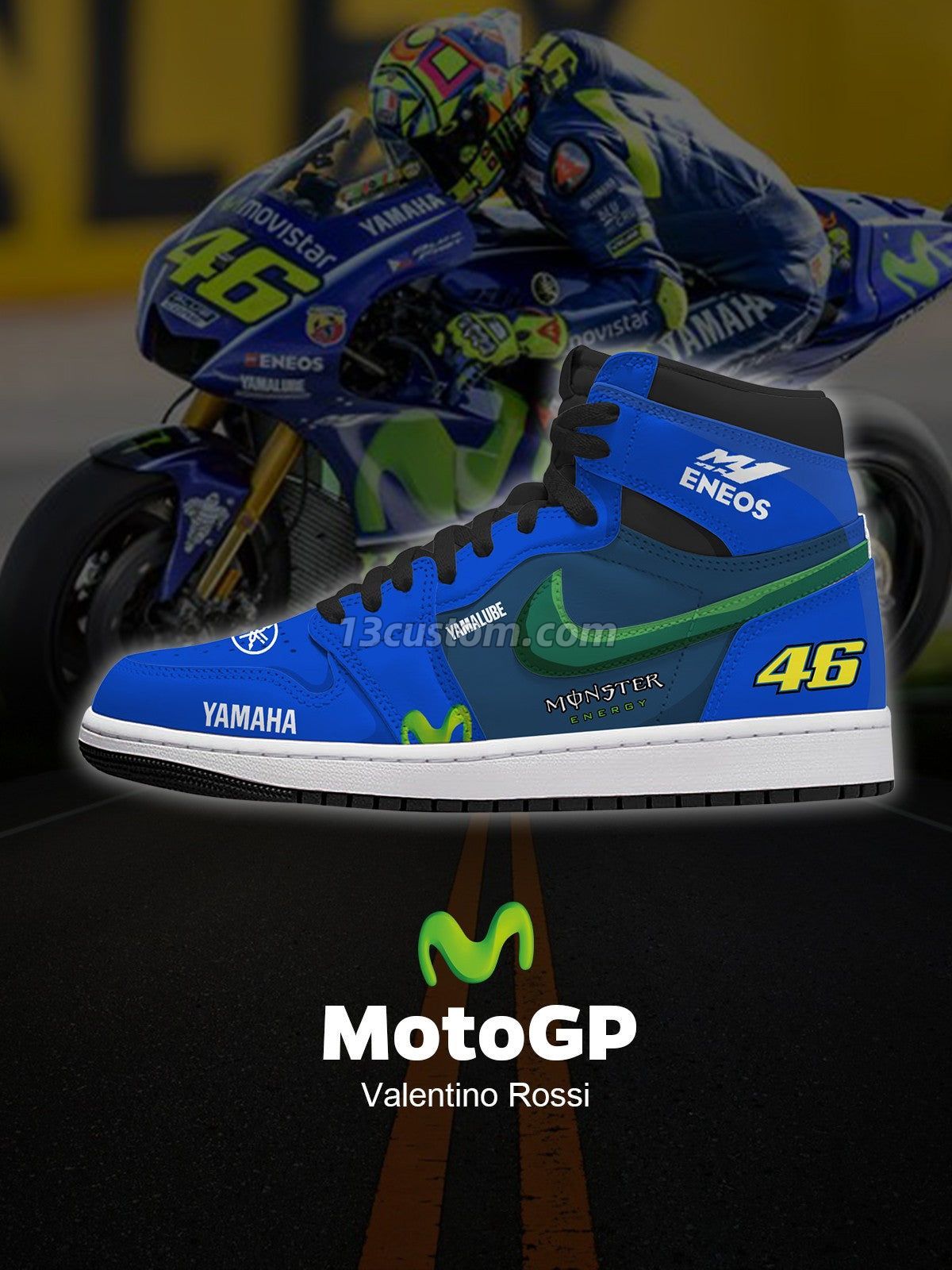 V Rossi V.1 Custom High-Top Sneakers