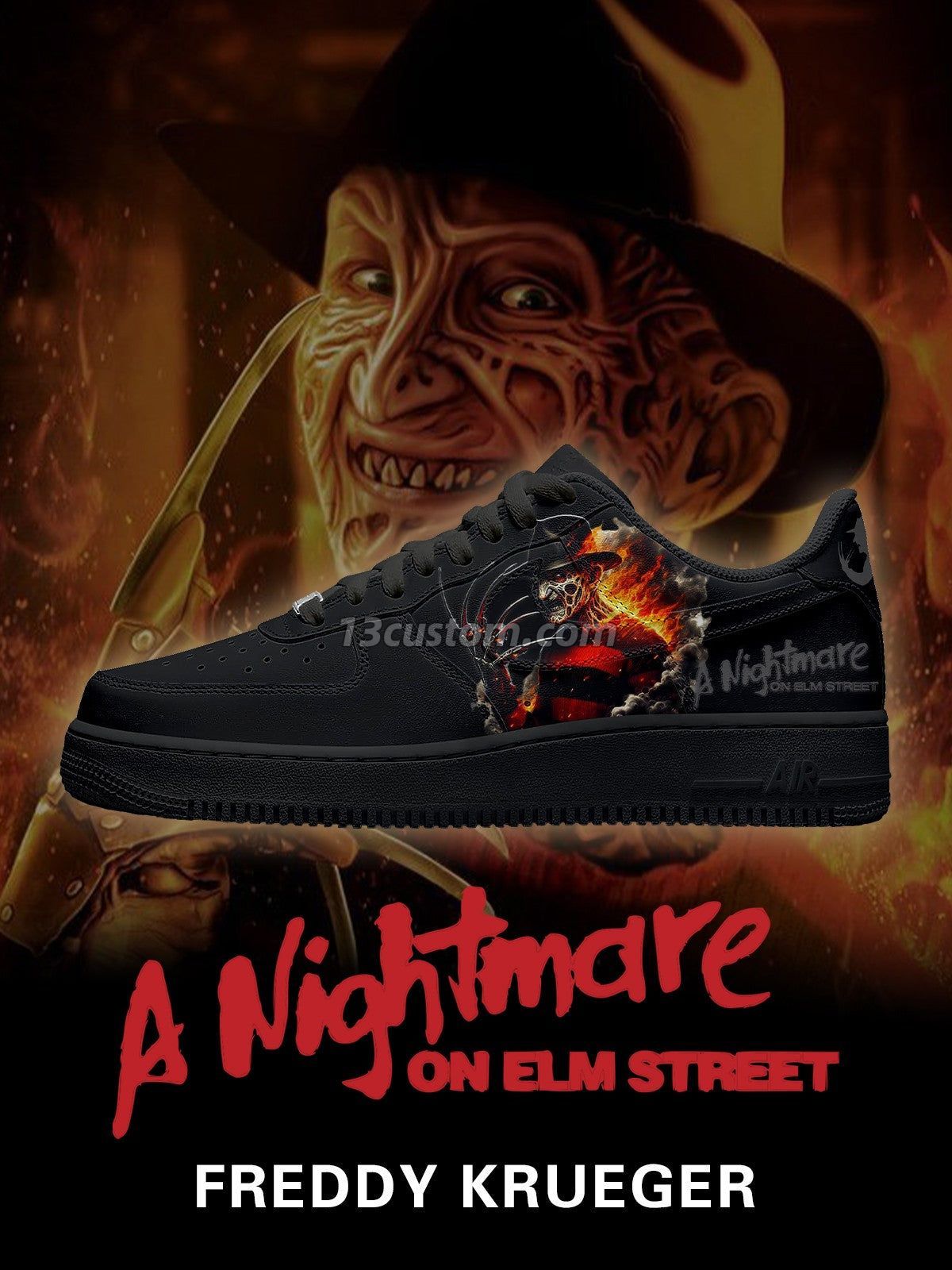 Freddy Krueger V.4 Custom Sneakers