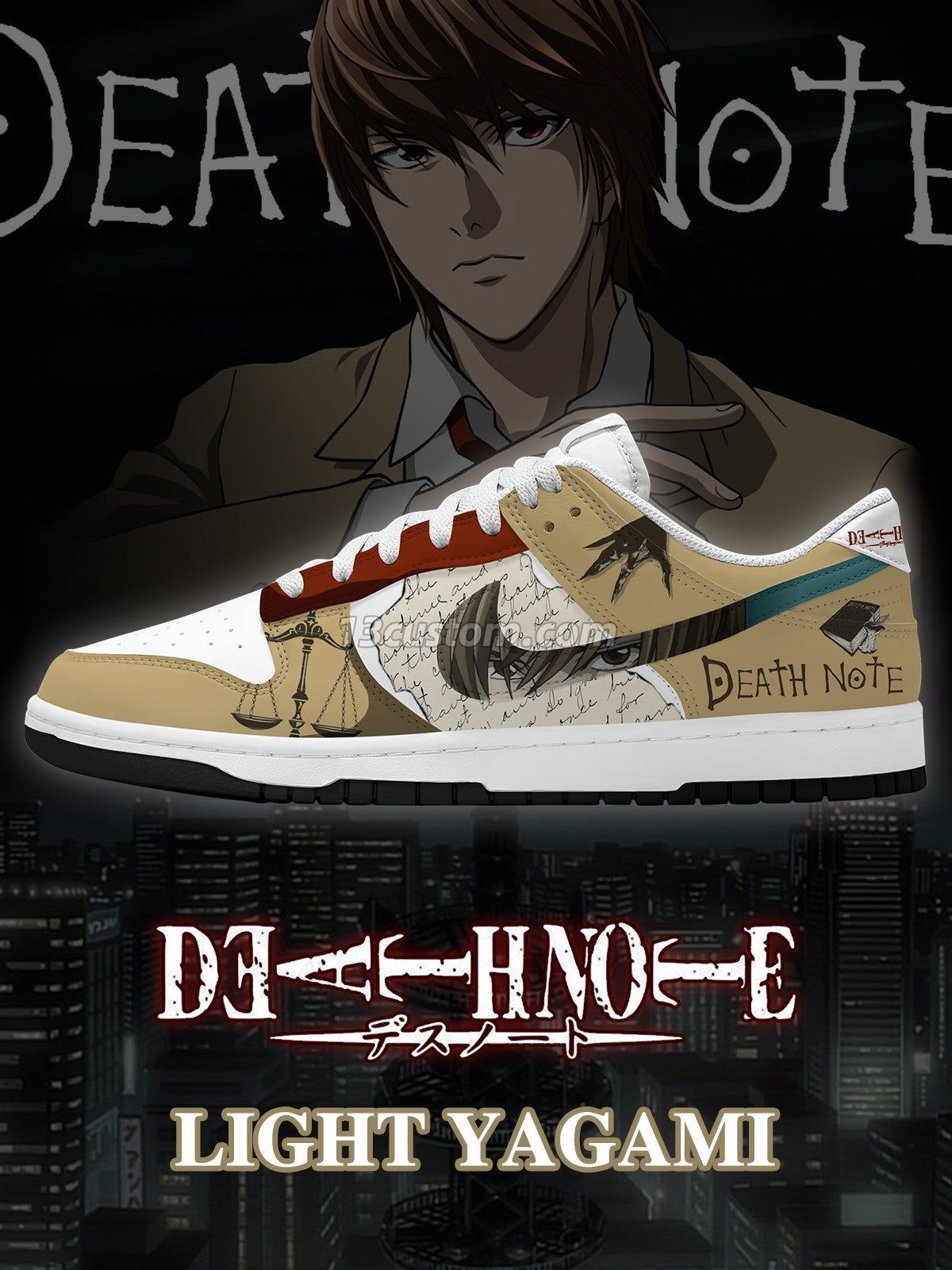 Light Yagami V.1 Custom SB-Style Sneakers