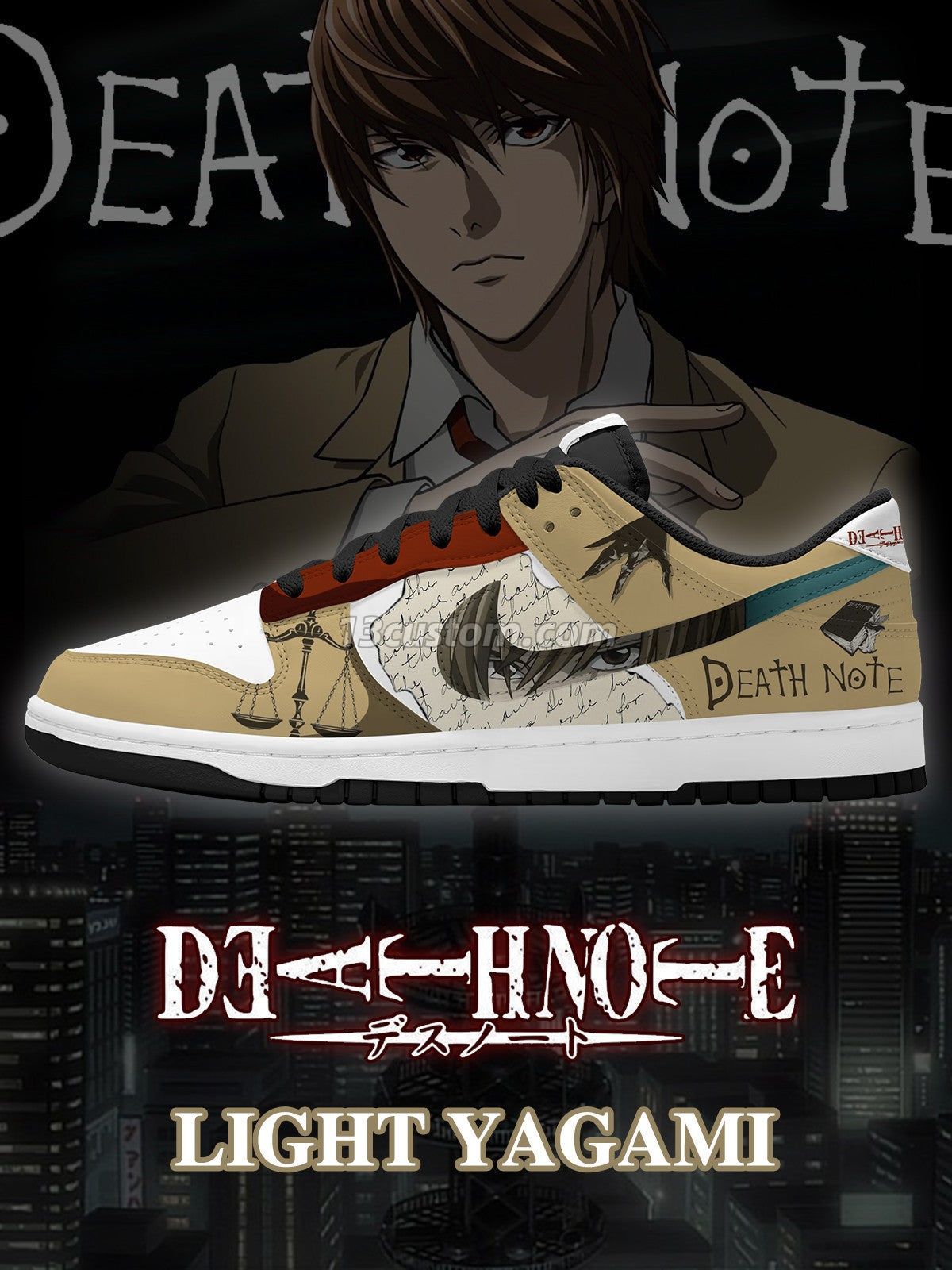 Light Yagami V.2 Custom SB-Style Sneakers