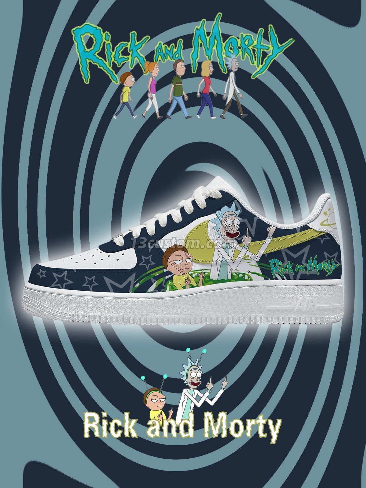 R and M V.2 Custom Sneakers