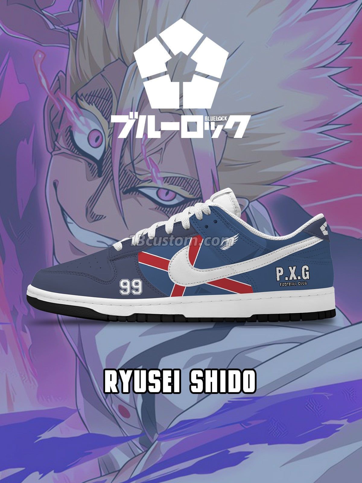 Ryusei Shido V.2 Custom Court-Low Sneakers