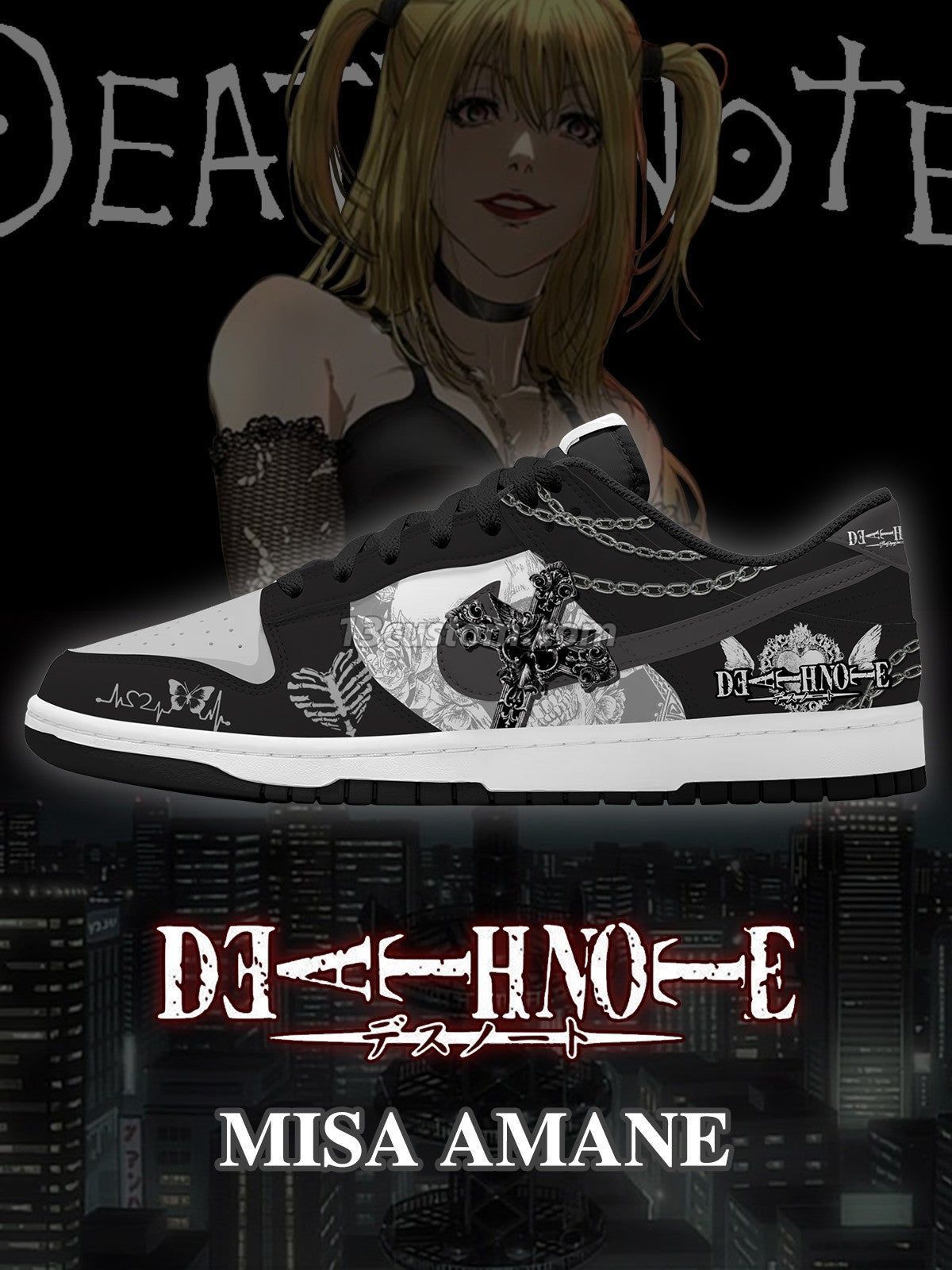 Misa Amane V.1 Custom SB-Style Sneakers