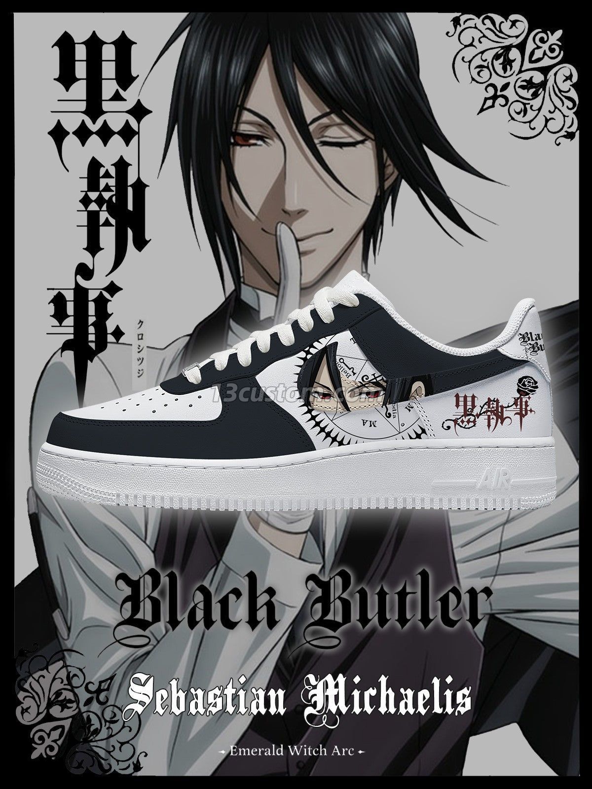 Sebastian Michaelis V.1 Custom Sneakers