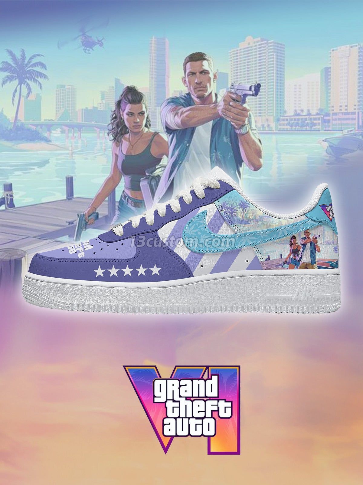 G.T.A VI V.2 Custom Sneakers