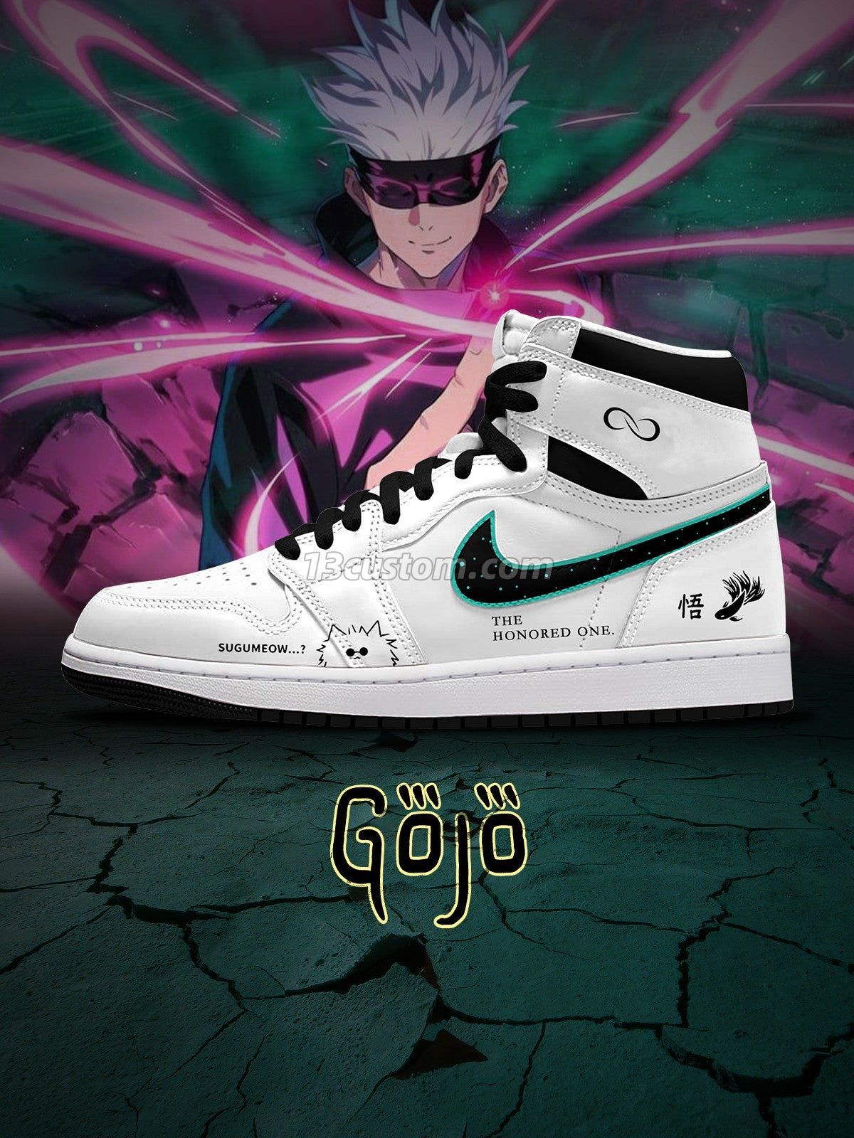 Satoru Gojo V.1 Custom High-Top Sneakers