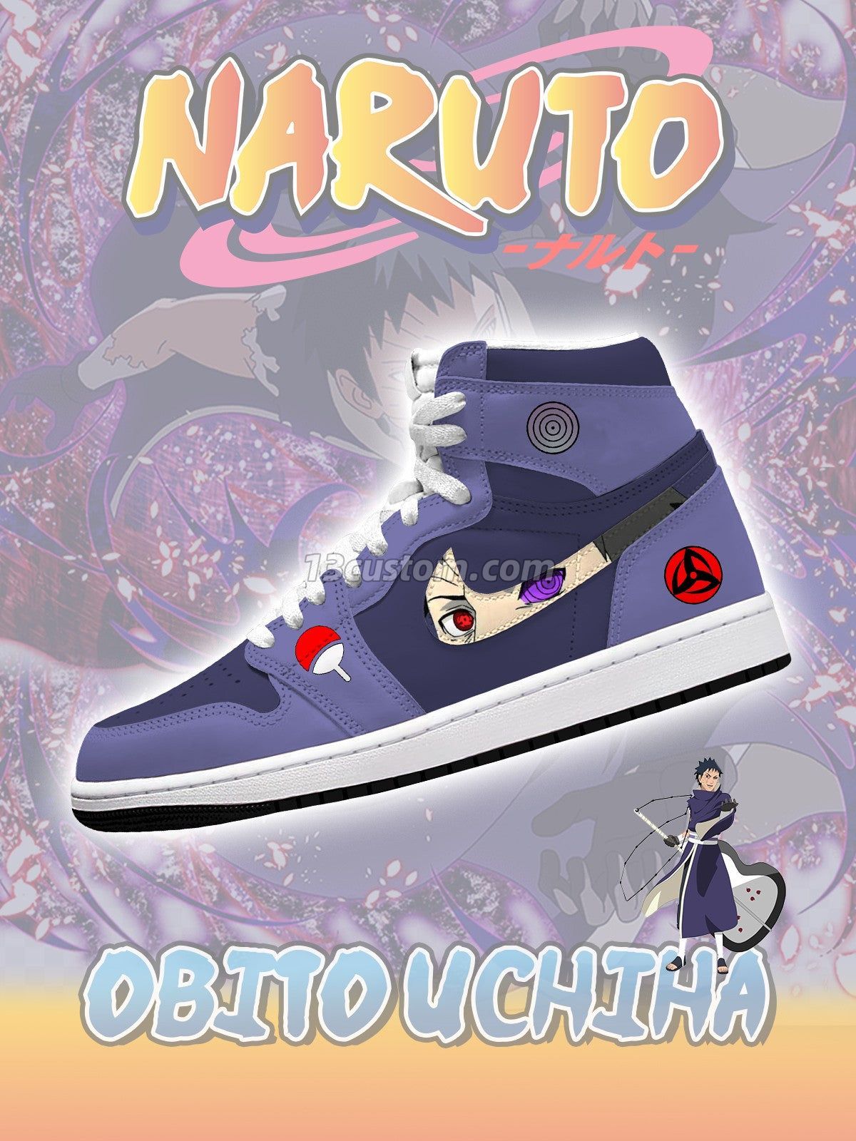 Obito Uchiha V.1 Custom High-Top Sneakers