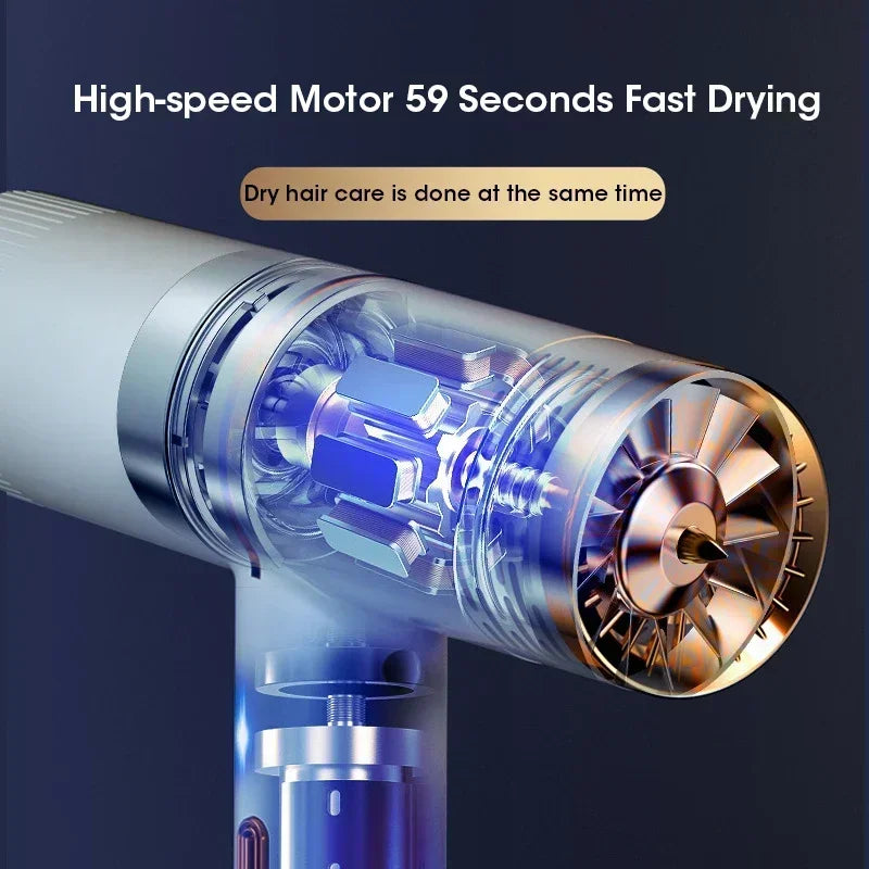 Professional Hair Dryer Strong Wind Salon Dryer Hot Air and Cold Air Wind Negative Ionic Hammer Blower Dry Electric Hair Dryer